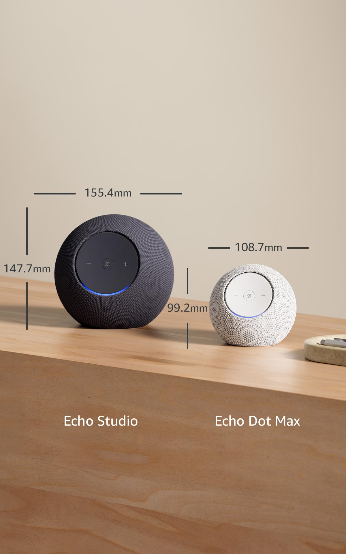 Amazon Echo Dot Max (modelo más reciente): bocina Alexa con sonido expansivo y graves casi 3 veces más potentes, ideal para salas y espacios medianos, amatista, con el Acceso Anticipado de Alexa+