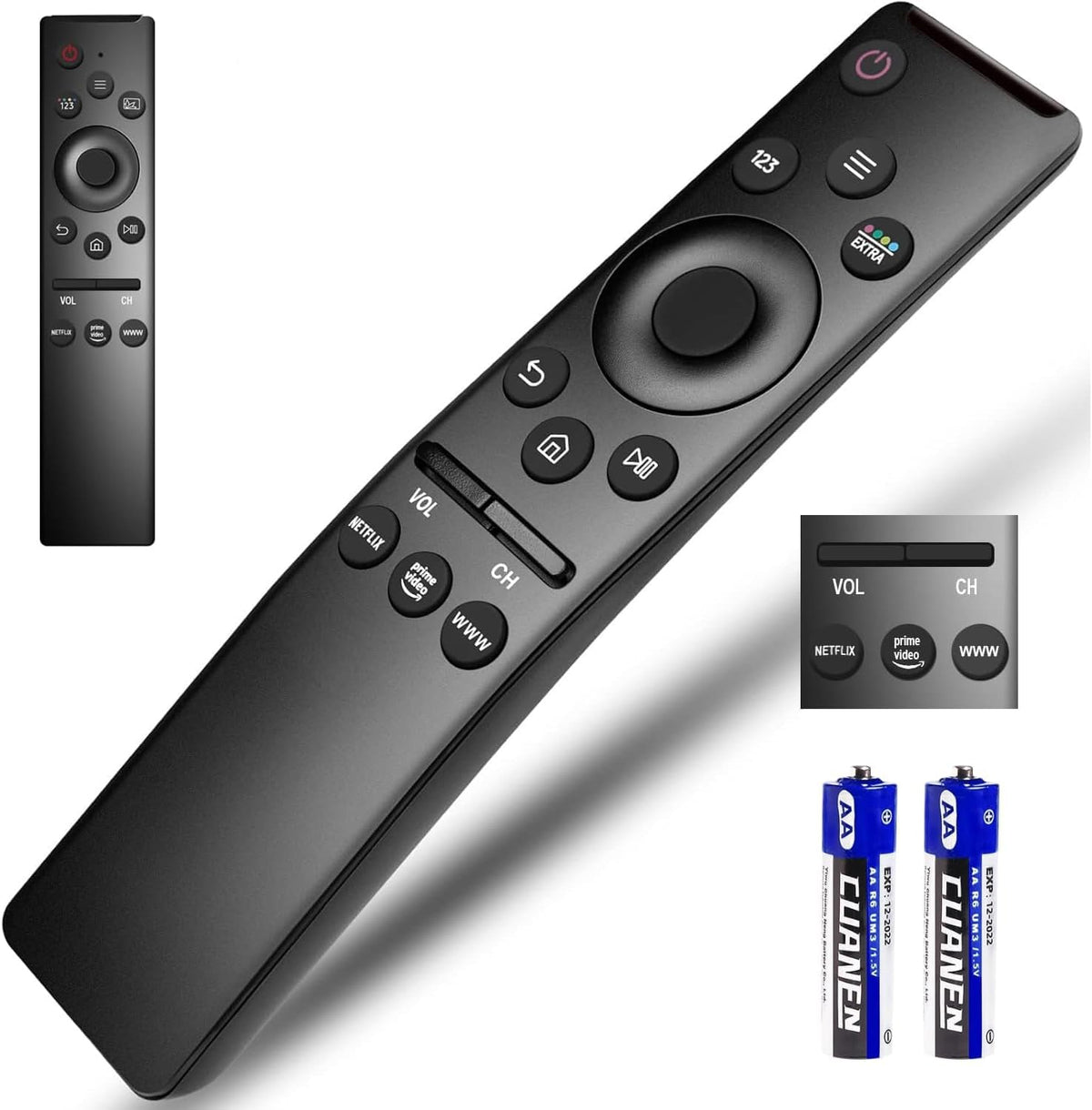 Mando para Samsung Smart TV,Universal Mando a Distancia para Samsung Televisión Original ,Universal para Samsung TV, para Samsung TV QLED UHD SUHD HDR LCD LED HDTV Marco Curvo 4K 8K 3D Smart TVs.