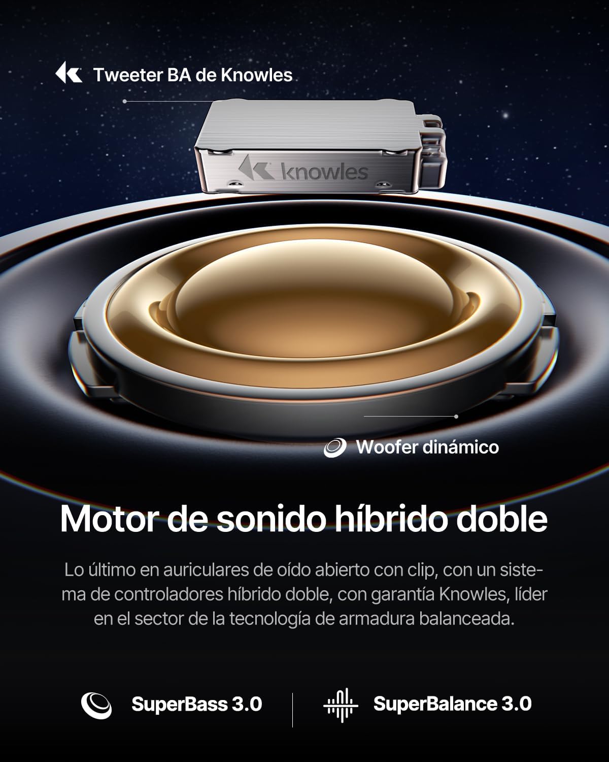 Baseus Inspire XC1 Audífonos Inalámbricos Open Ear, Sound by Bose