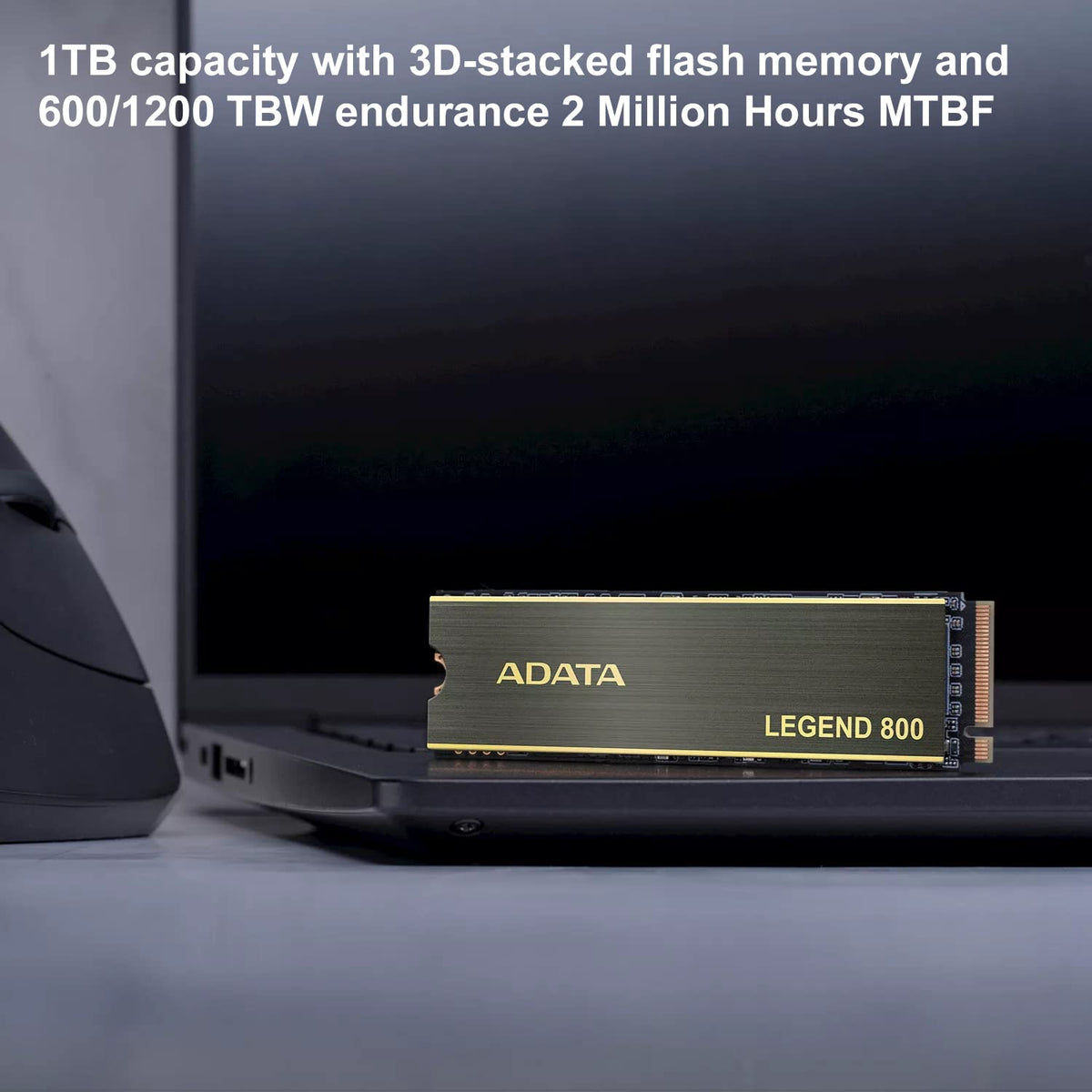 ADATA Unidad Interna de Estado sólido SSD Legend 800, NVMe PCIe Gen4 x 4 M.2 2280, 3,500 MB/s, Mod: ALEG-800-1000GCS
