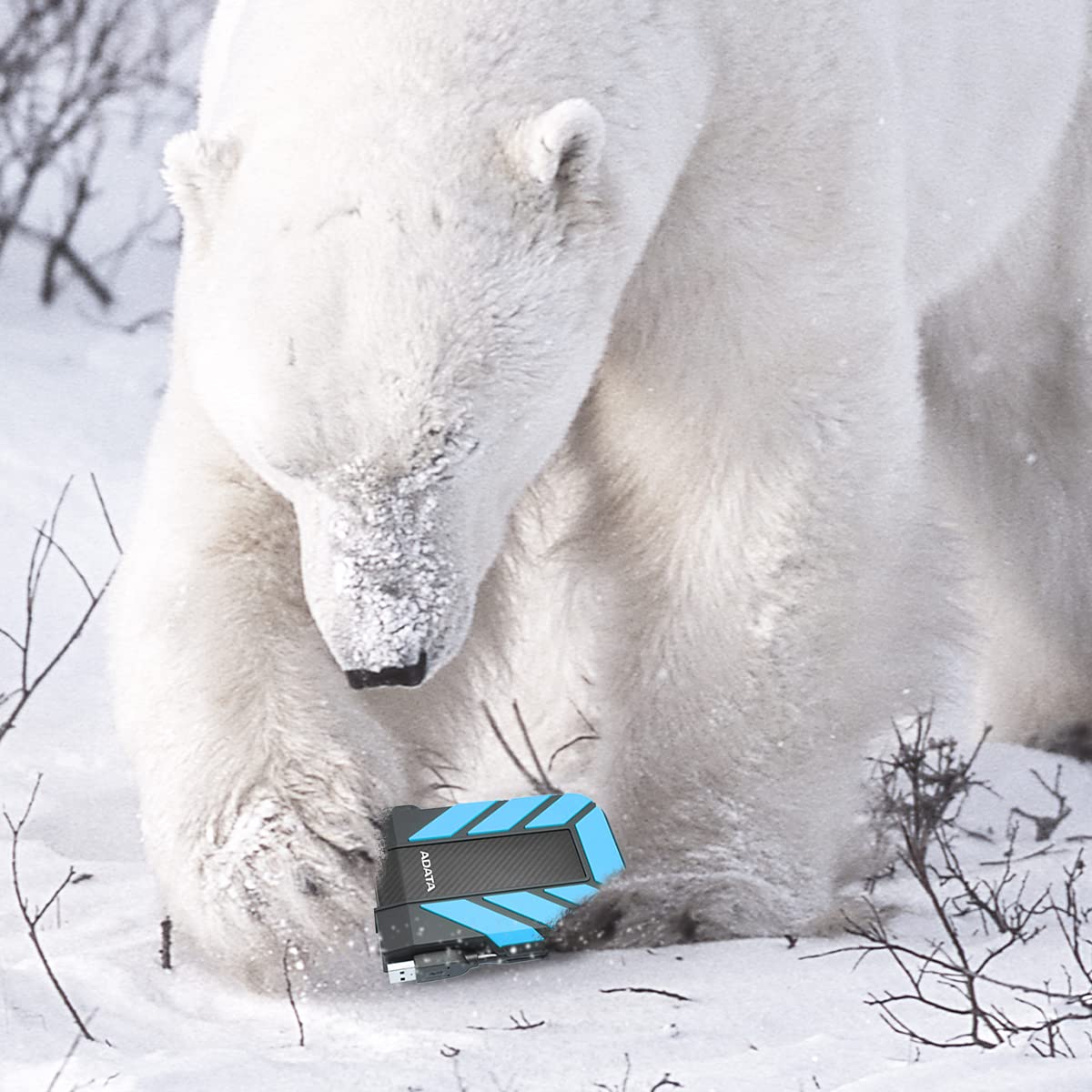 ADATA Disco Duro Externo HDD HD710P, 2 TB, Resistente a golpes,agua y polvo, certificación grado militar, Color Azul