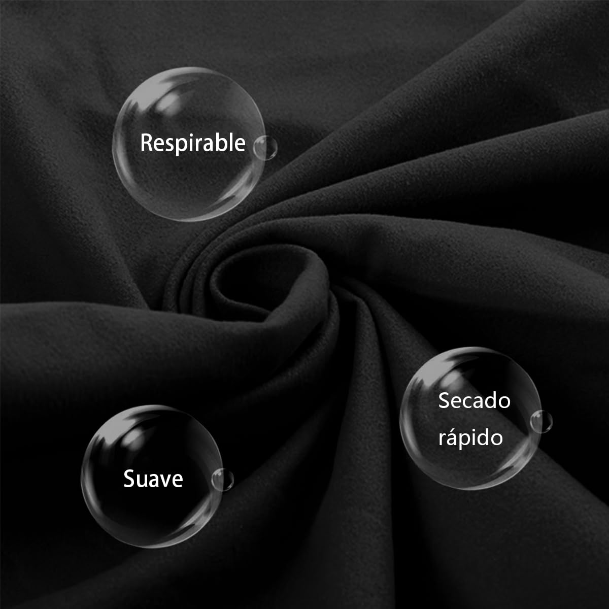 DQST Toalla Microfibra Secado Rápido 3 Pack, Toalla de Viaje Portatil