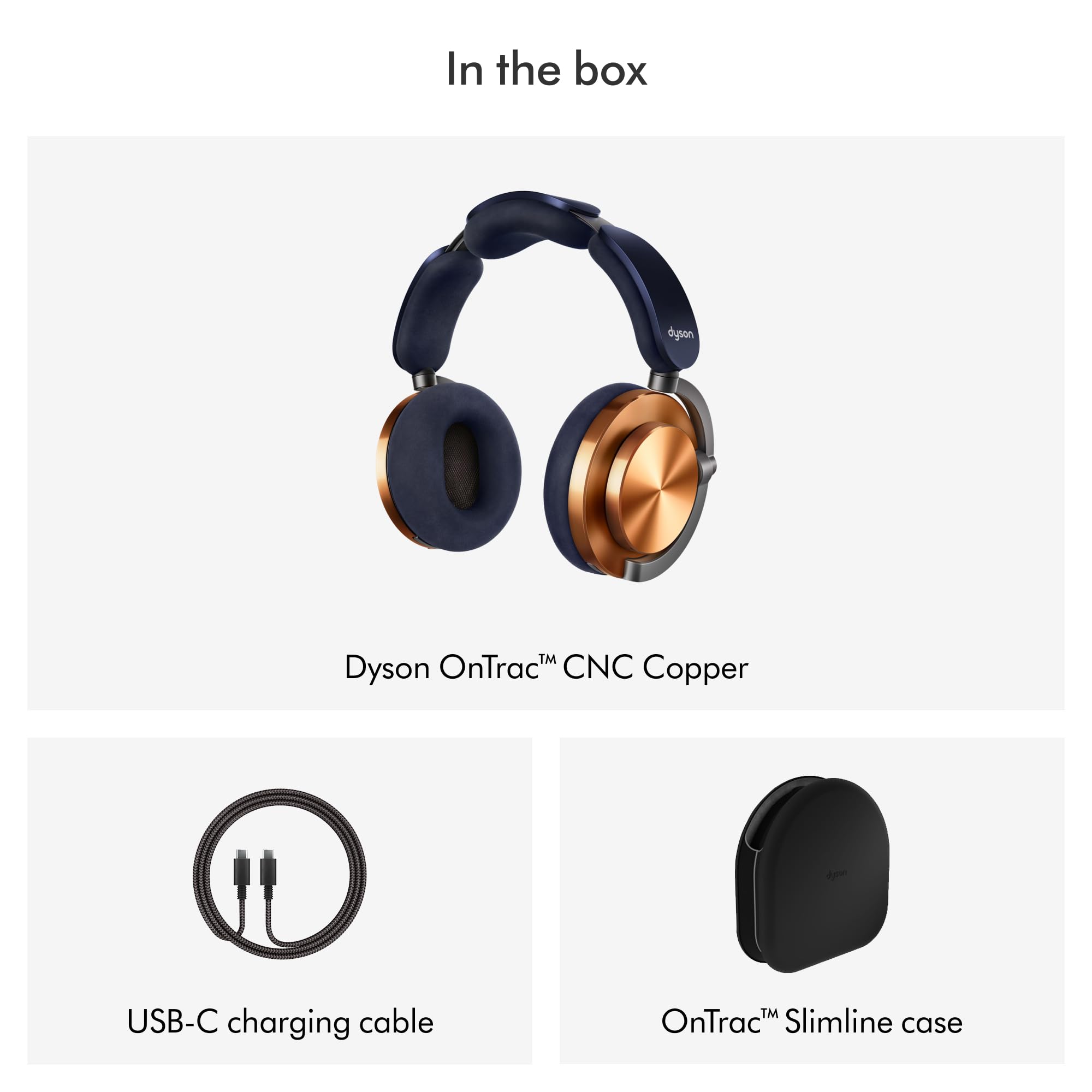 Dyson OnTrac™ (Copper) - Auriculares inalámbricos sobre la Oreja - Cancelación Activa de Ruido, hasta 55 Horas de duración de la batería, Personalizable