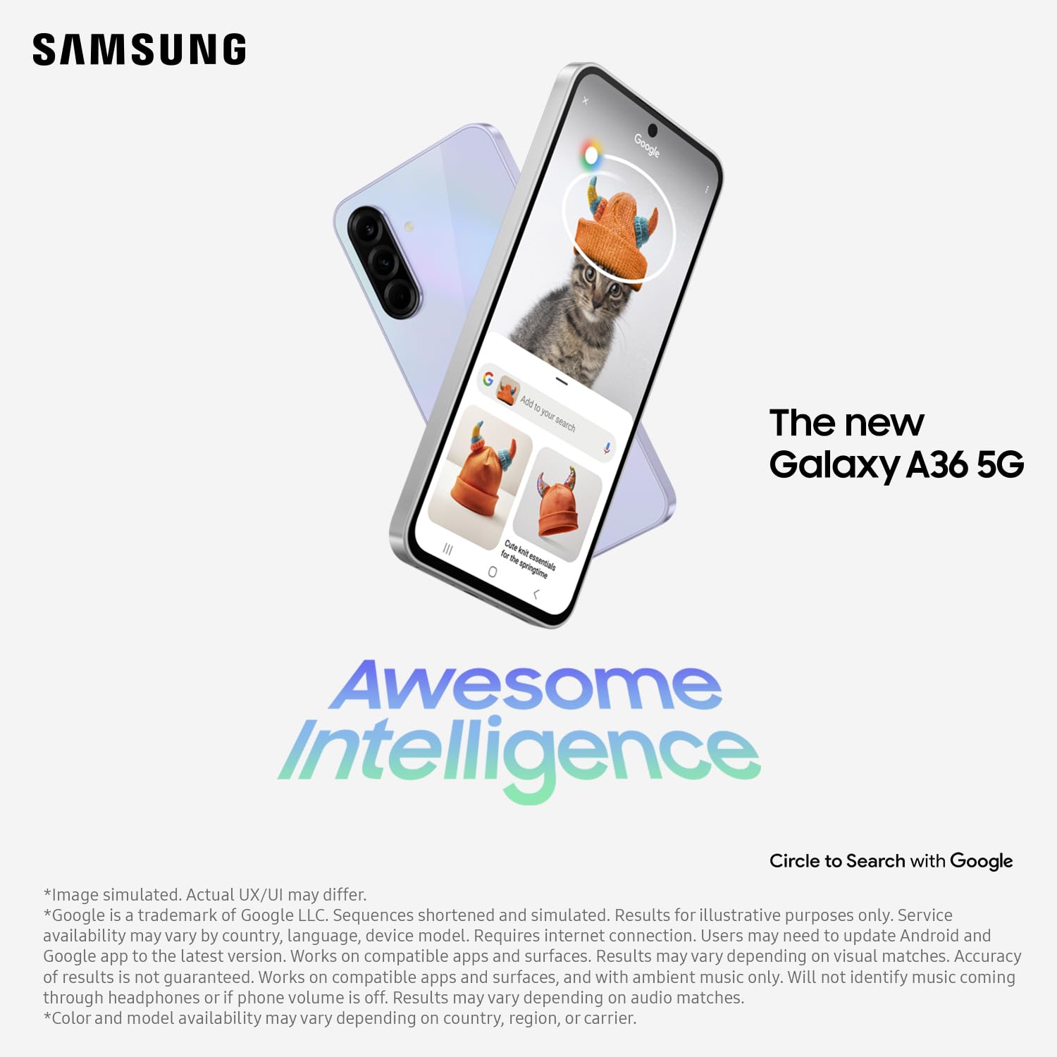 Samsung Celular Galaxy A36 5G Negro 128GB