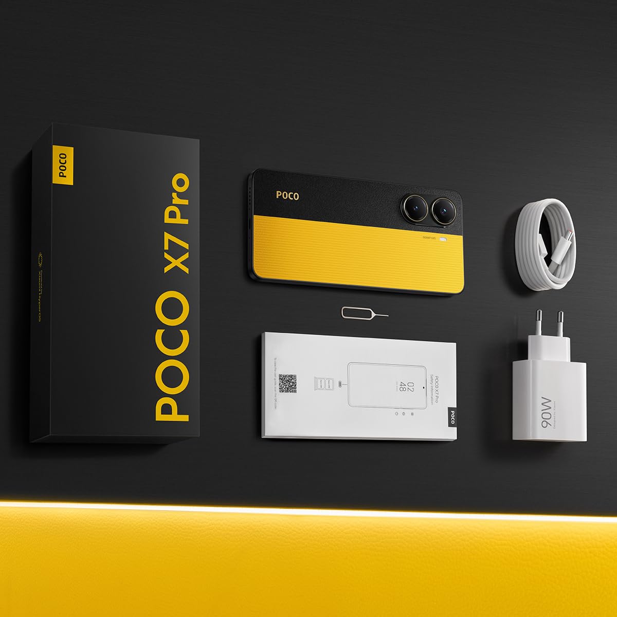 XIAOMI Teléfono Celular Poco X7 Pro 5G NFC Pantalla AMOLED CrystalRes 1.5K 120Hz Buque Insignia Dimensity 8400-Ultra 90W HyperCharge (Negro, 12GB+512GB)