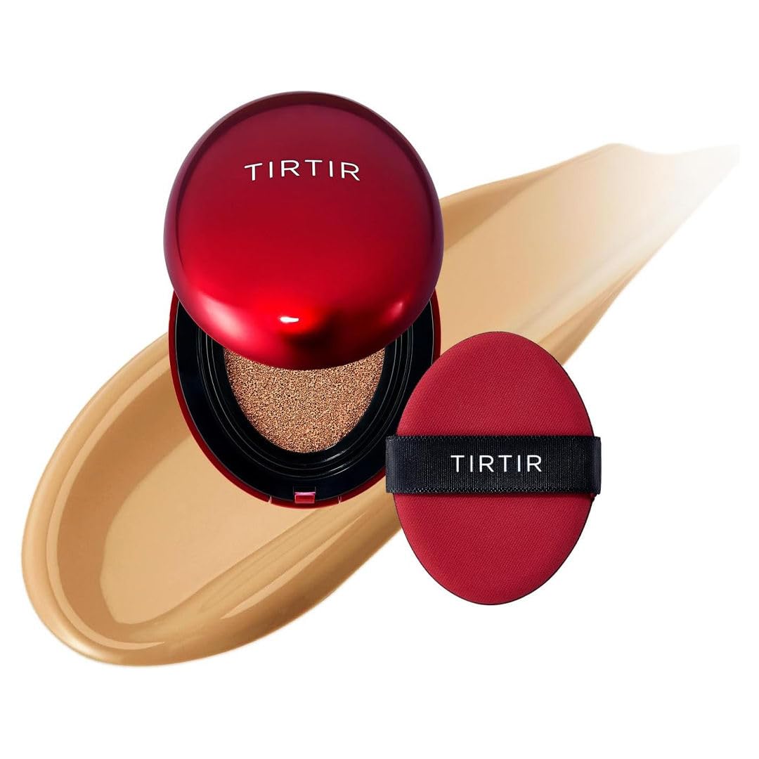 TIRTIR - Mask Fit Red Cushion (MINI) 29N NATURAL BEIGE 4.5 g. - base de maquillaje de alta cobertura, Acabado Satinado, Larga Duración hasta 72H, Ligera y Transpirable
