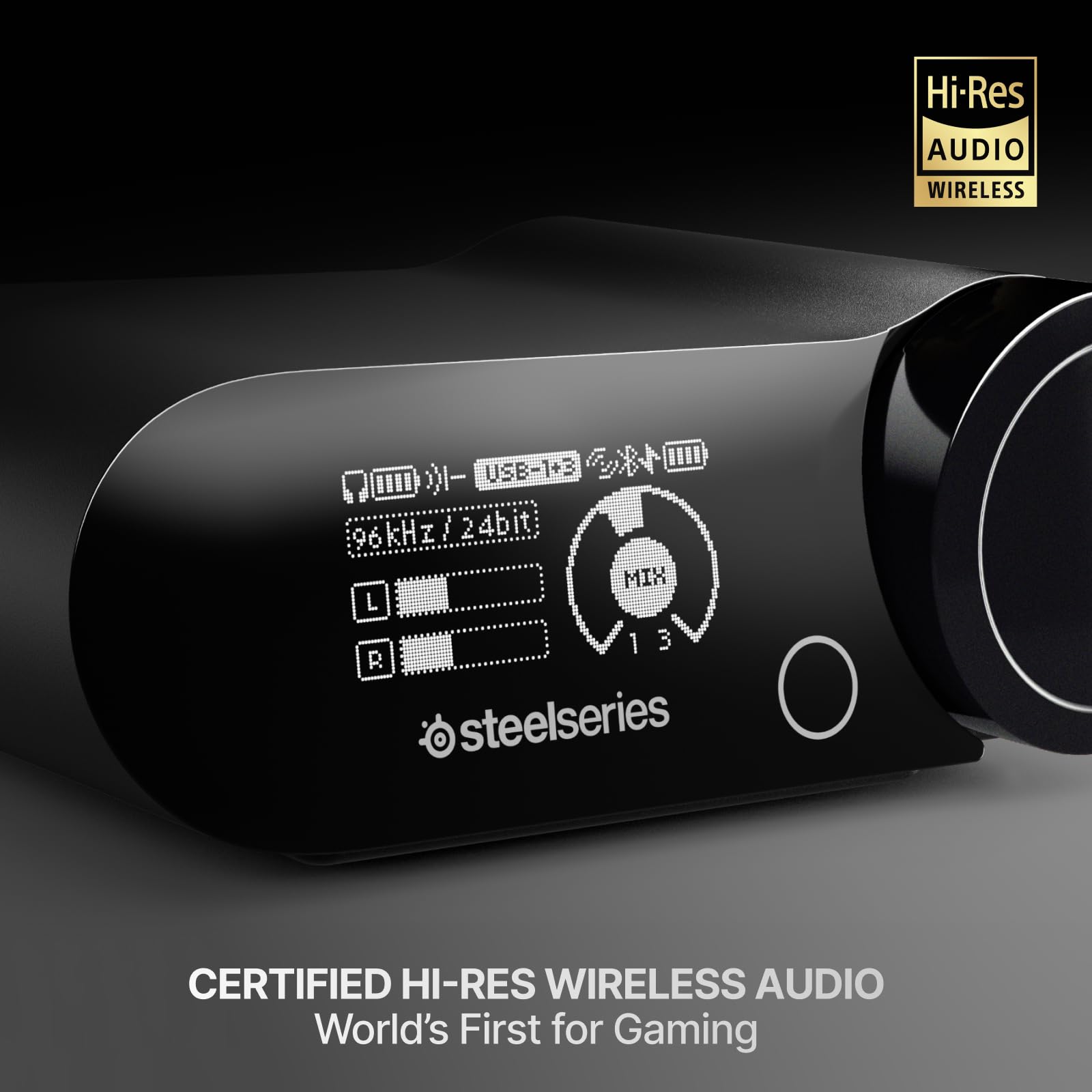 SteelSeries Arctis Nova Elite - Hi-Res Wireless Gaming Headset — 96kHz/24bit — Carbon Fiber Speakers — ANC — AI Noise Rejection — App — 2.4GHz + BT — Multi-Source Mix — OmniPlay PC+PlayStation+Xbox