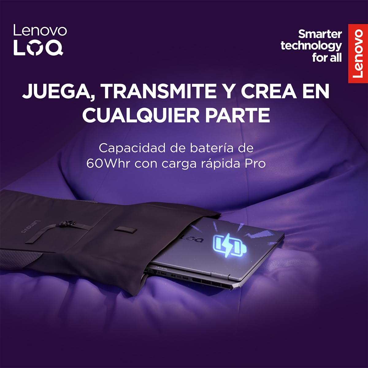 Lenovo Laptop Gamer LOQ RTX 5050|15.6" FHD Intel Core i5 |32GB RAM 512GB SSD| PC con IA | NVIDIA GeForce| Teclado Retroiluminado, Windows 11 Home