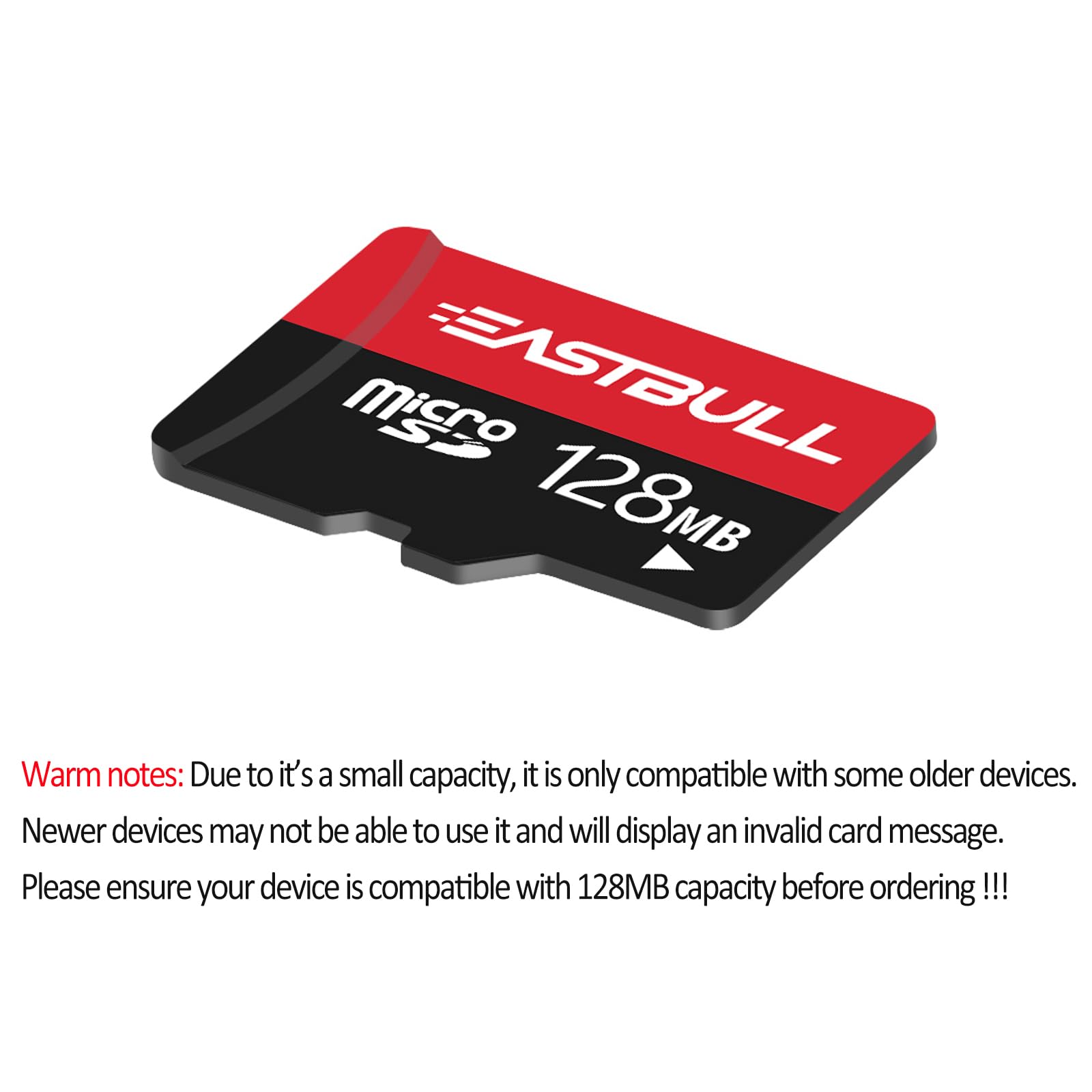 EASTBULL Tarjeta Micro SD de 128 MB (128 GB Pitch) Tarjetas de memoria SD de 128 MB Video Full HD 90 MB/s UHS-I U1 Clase 10 para cámara de vigilancia (10 unidades y 2 adaptadores)
