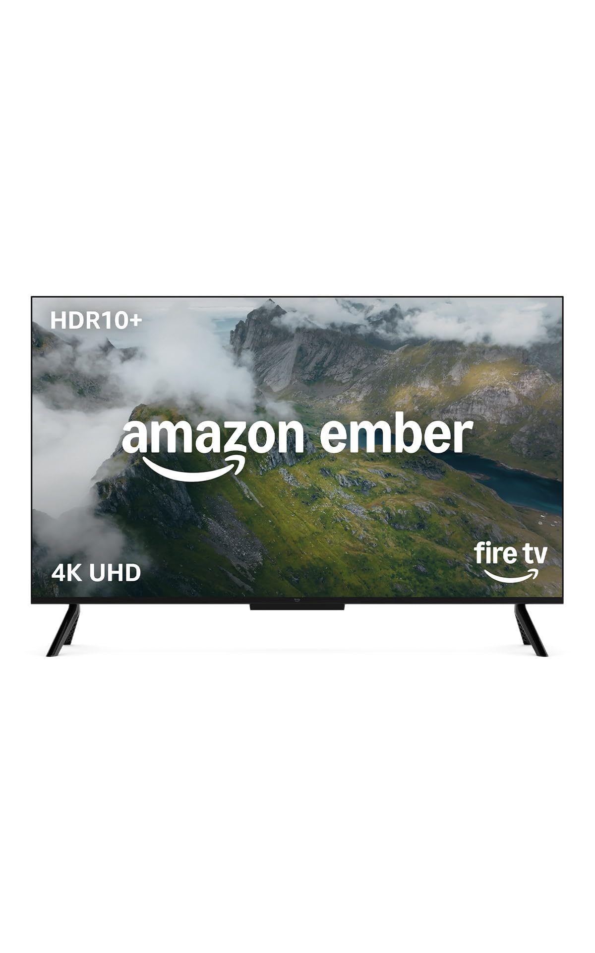 Amazon Ember 4-Series de 55" (modelo más reciente): televisión 4K Ultra HD inteligente con Control remoto Alexa, HDR10+, procesador rápido, Dolby Audio, fondo ambiental y TV en vivo gratuita