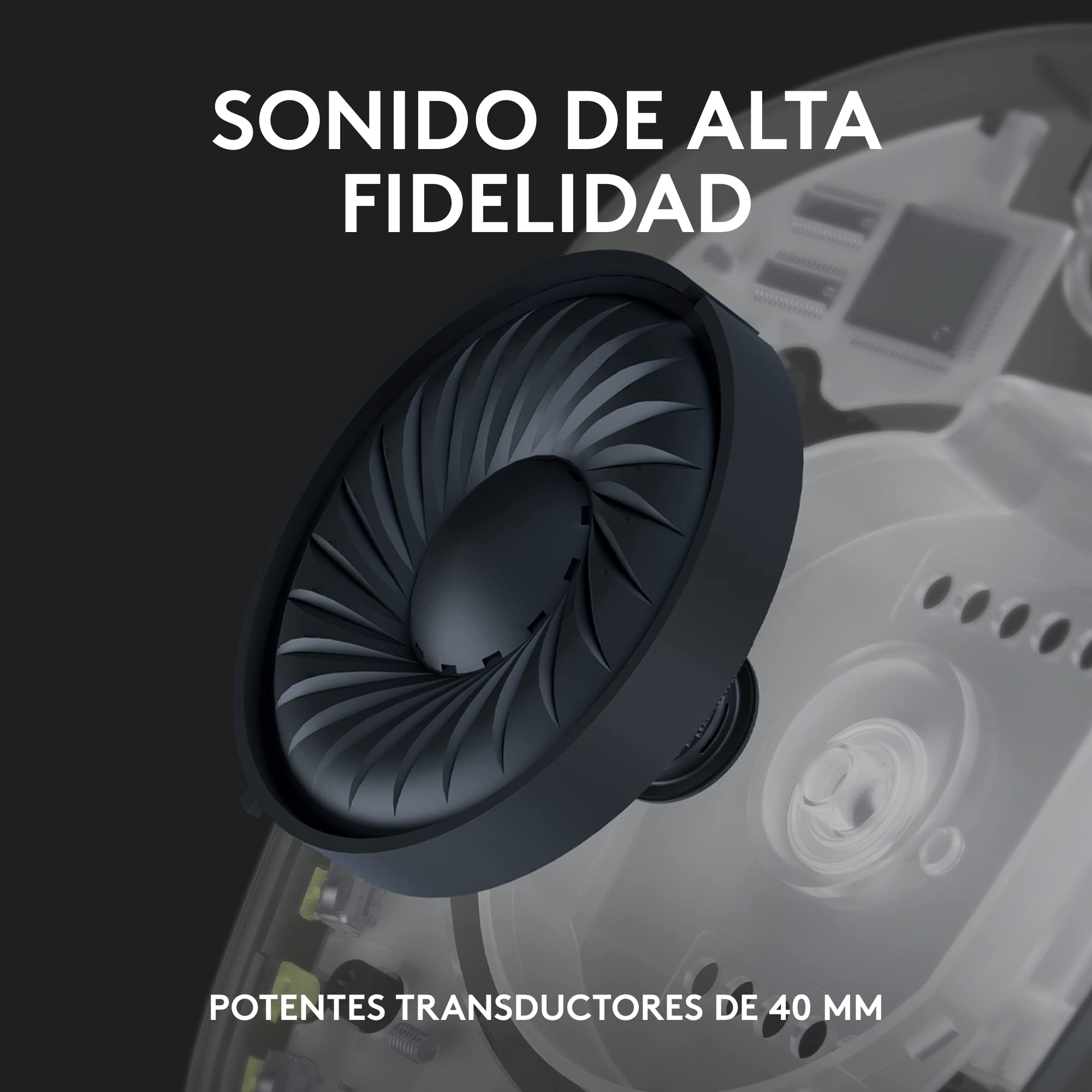 Logitech G435 Lightspeed Audífonos Inalámbricos Gaming Bluetooth - Ligeros, on-Ear, micrófonos Integrados, batería de 18 Horas, compatibles con Dolby Atmos, PC, PS4, PS5, Celular - Azul