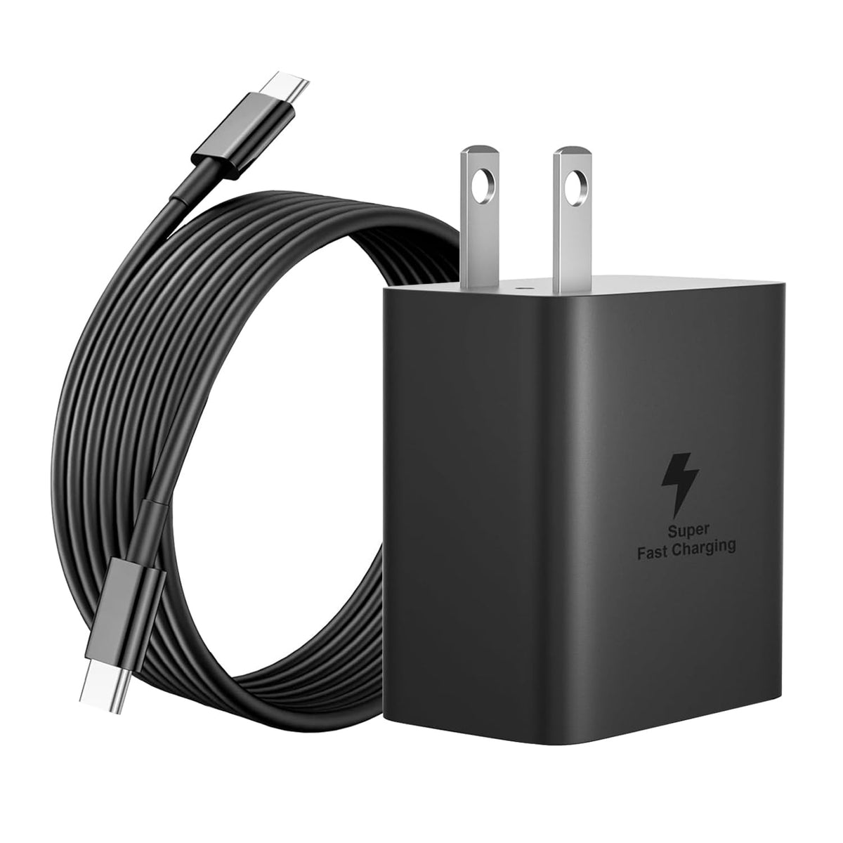 45W Rápido Cargador Tipo C, Cargador USB C Carga Rapida con Cable de 1M, para Samsung Galaxy S25 Ultra/S24 Ultra/S24+/S23 Ultra/S23+/S22 Ultra/S21 FE/Note 10 +/Galaxy Tab S7+/S8+/S8 Ultra/S9+/S9 Ultra