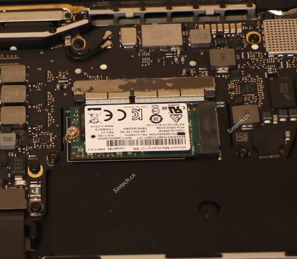 Sintech M.2 NVMe Tarjeta Adaptador SSD para MacBook PRO A1708 de 13 pulgadas de 13 pulgadas (solo para finales de 2016 a mediados de 2017 años