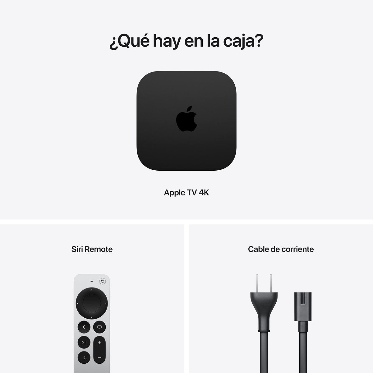 Apple TV 4K Home Apple TV 4K 2022 Apple TV 4K Wi‑Fi + Ethernet con 128 GB de Almacenamiento (Tercera generación)