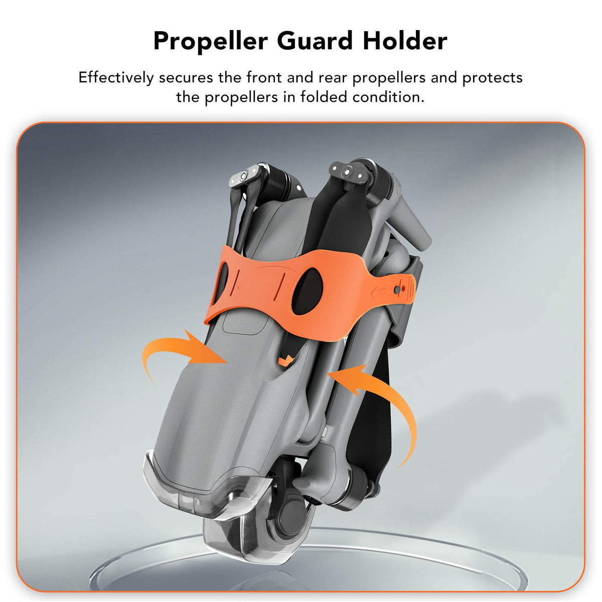 Soporte de Hélice, Protector de Fijador Estabilizador de Correa de Soporte de Hélice de Drone para dji Air 3 (Naranja)