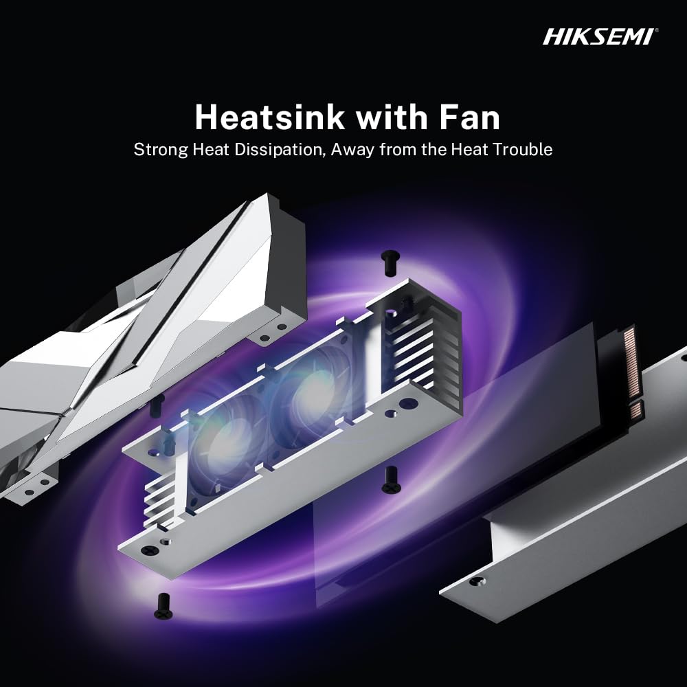 HIKSEMI Future Core SSD 2TB, PCIe 5.0x4 NVMe M.2 2280, Velocidad de Lectura: 14,800 MB/s, Ideal para computación AI, Gaming y Estaciones de Trabajo de Alto Rendimiento.