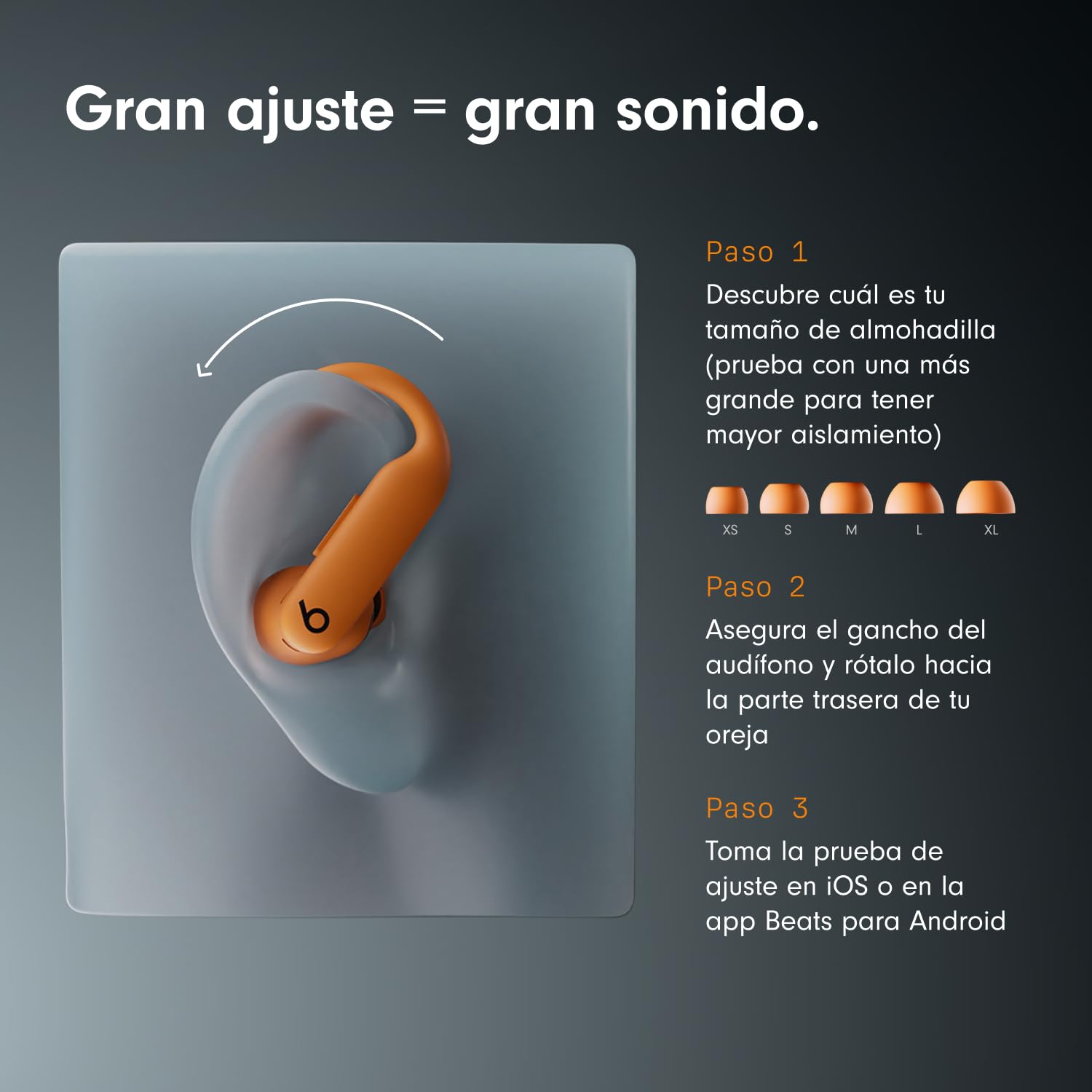 Beats Powerbeats Pro 2 Bluetooth Audífonos inalámbricos- cancelación de Ruido, IPX4, hasta 45 Horas de batería con el Estuche de Carga, compatibles con Apple y Android - Negro Azabache