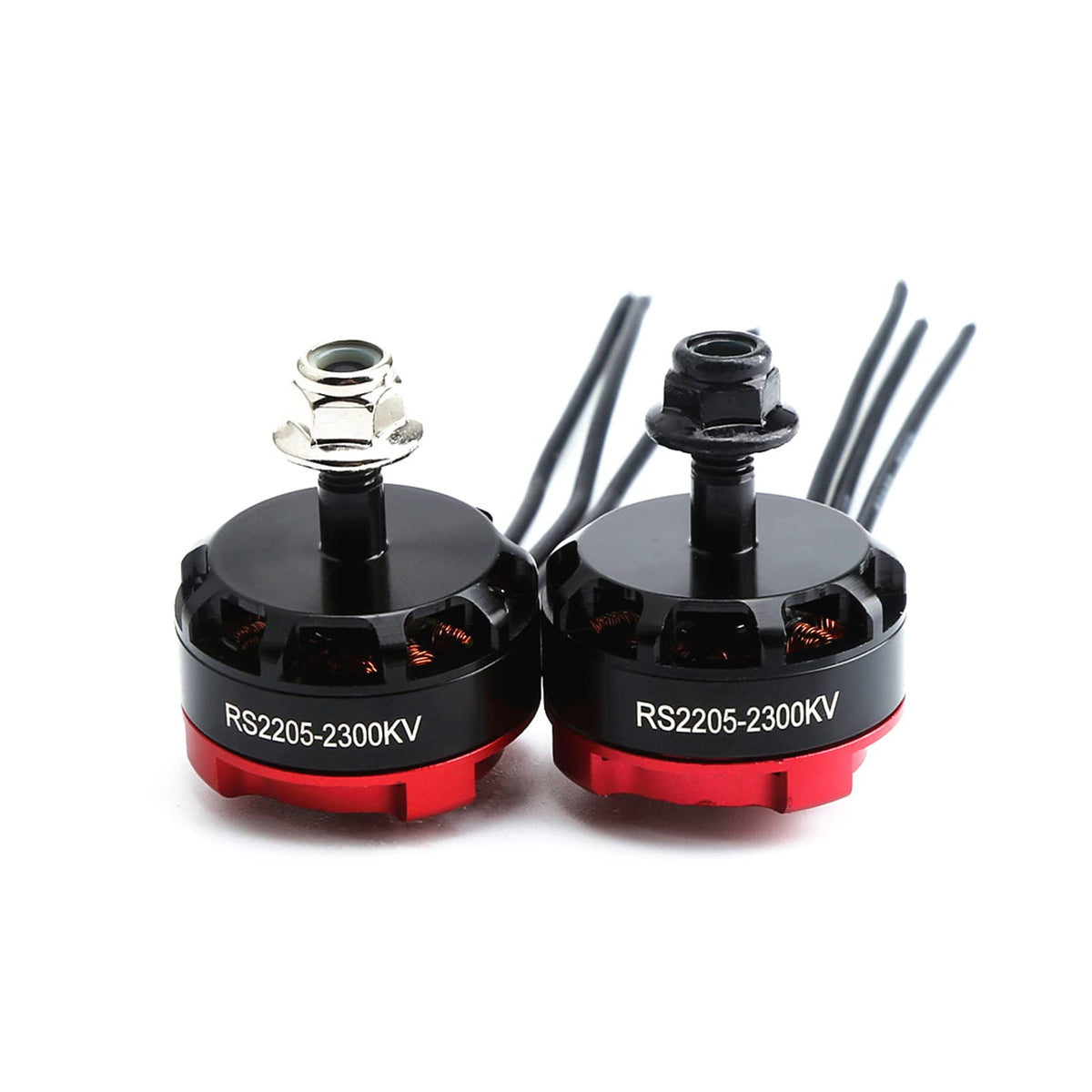 Motor sin escobillas 2205 2300KV, 4 Uds.rotación inversa y Motor de rotación hacia adelante para multicóptero de Dron de carreras de control remoto FPV