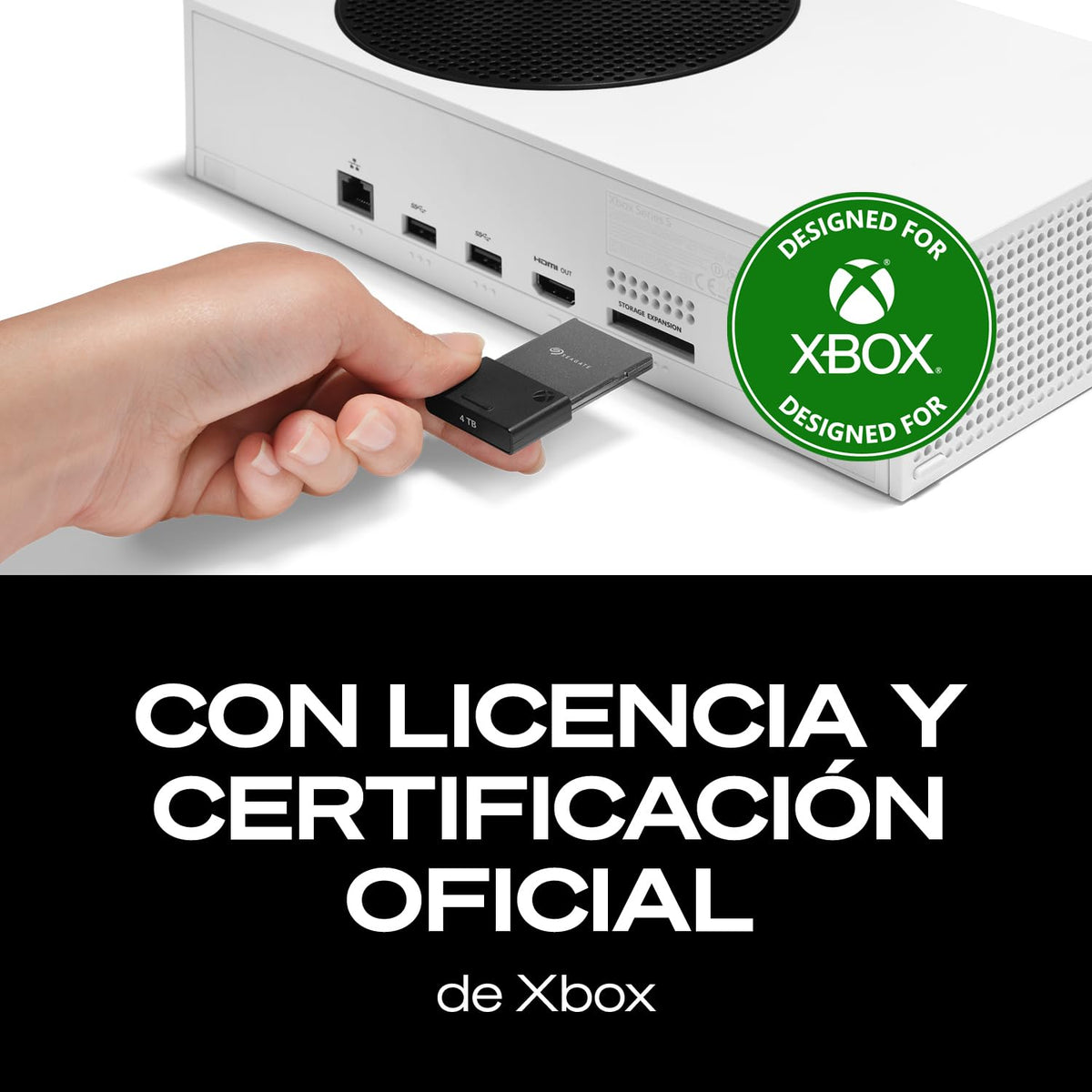 Seagate Tarjeta de expansión de Almacenamiento para Xbox Series X|S 2TB Unidad de Estado sólido - SSD de expansión NVMe para Xbox Series X|S (STJR2000400)