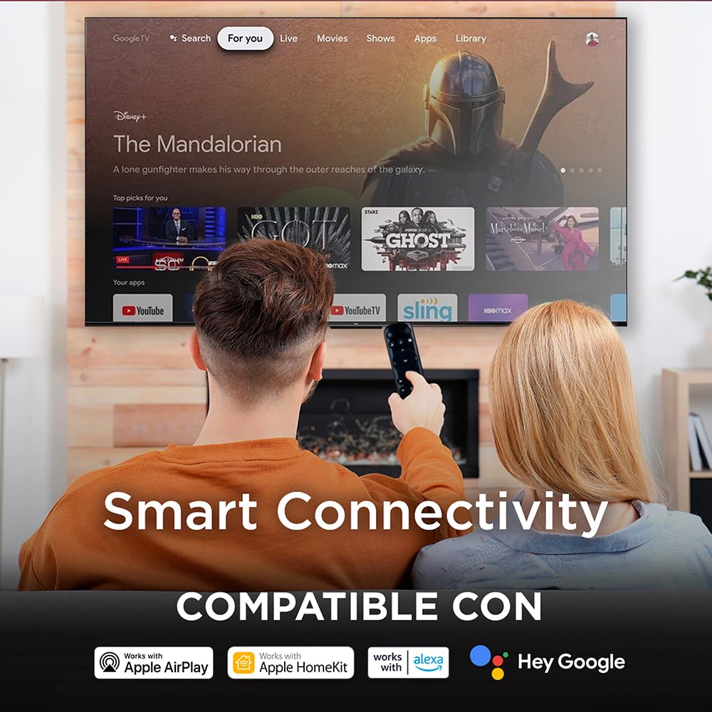 TCL Smart TV 2025 Pantalla 55" 55Q5K Google TV QLED 4K Google Assistant | Hands Free Voice Control | Alexa | VisionHDR10+| AiPQ™ | Micro Dimming | NITS350 | Panel 60 Hz
