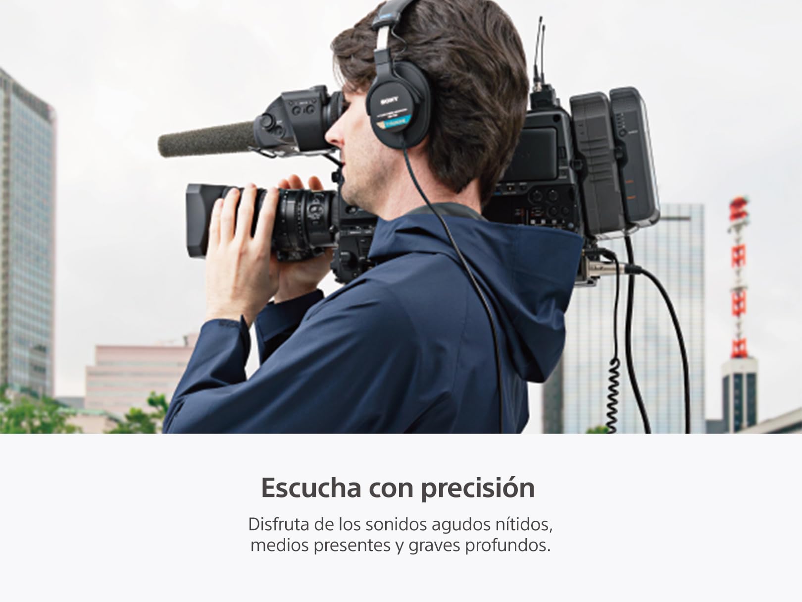 Sony Audífonos profesionales de diafragma grande ideal para grabar en estudios MDR7506