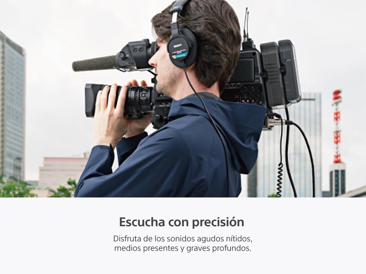Sony Audífonos profesionales de diafragma grande ideal para grabar en estudios MDR7506