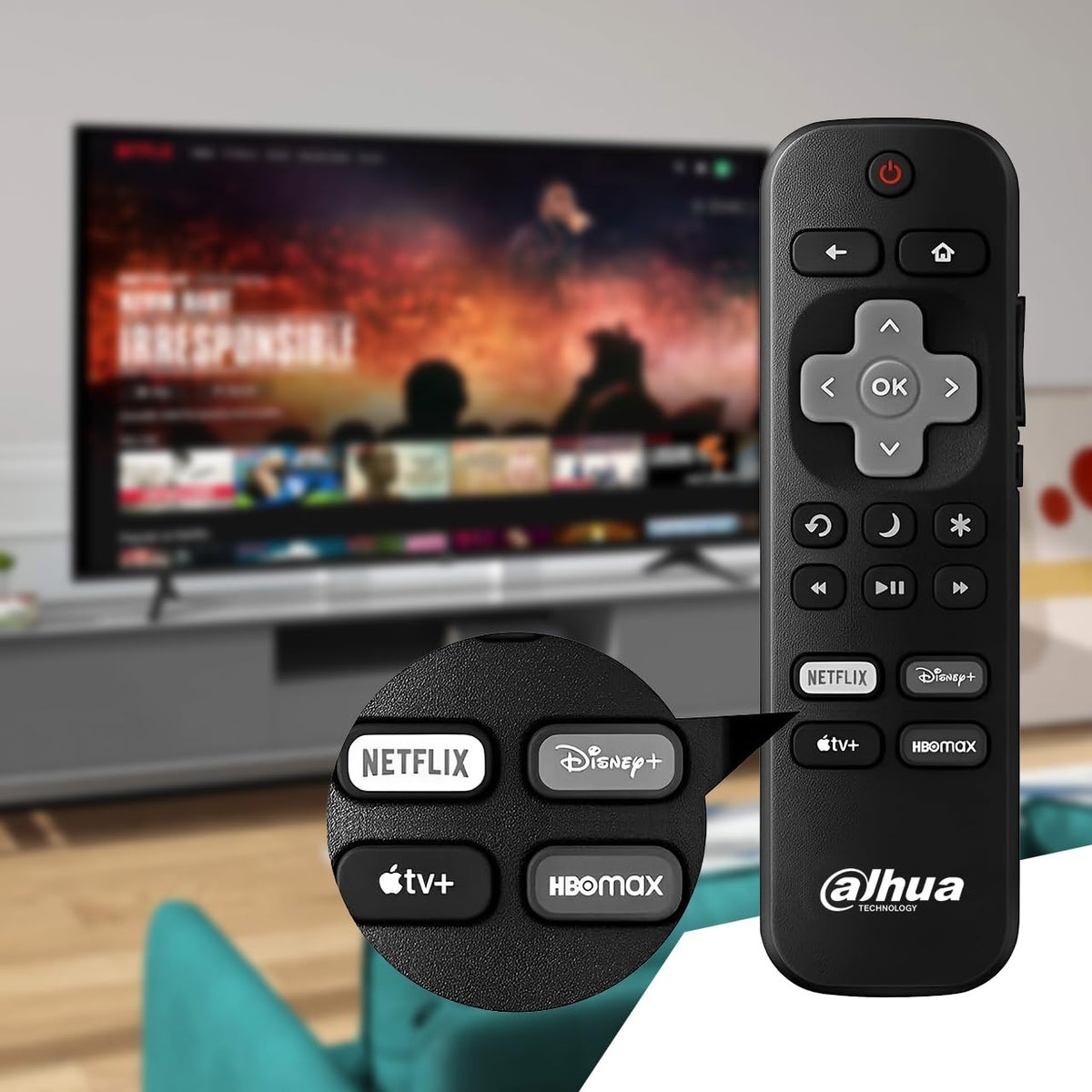 Dahua Smart TV 43” Full HD Android TV | WiFi | Frameless | Youtube, Netflix y Más | HDMI, USB, Bluetooth | Bajo Consumo Energético | Televisión Inteligente