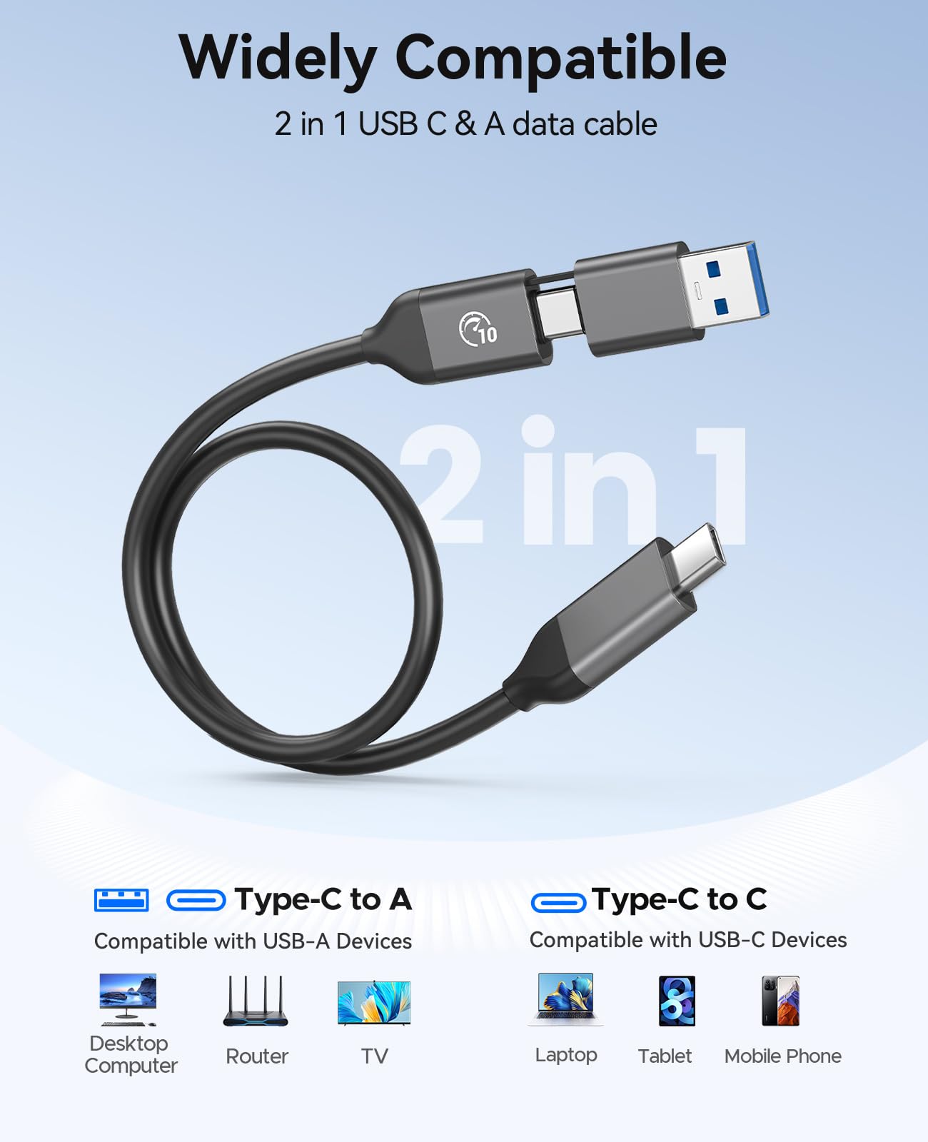 ORICO SSD Externo 480GB, SSD Portátil con Velocidad hasta 460MB/s, Disco Duro Externo USB A y C, Almacenamiento Externo USB3.2 para iPhone 17/16/15/Android/Windows/Tablet/Mac, B5PLUS-VB