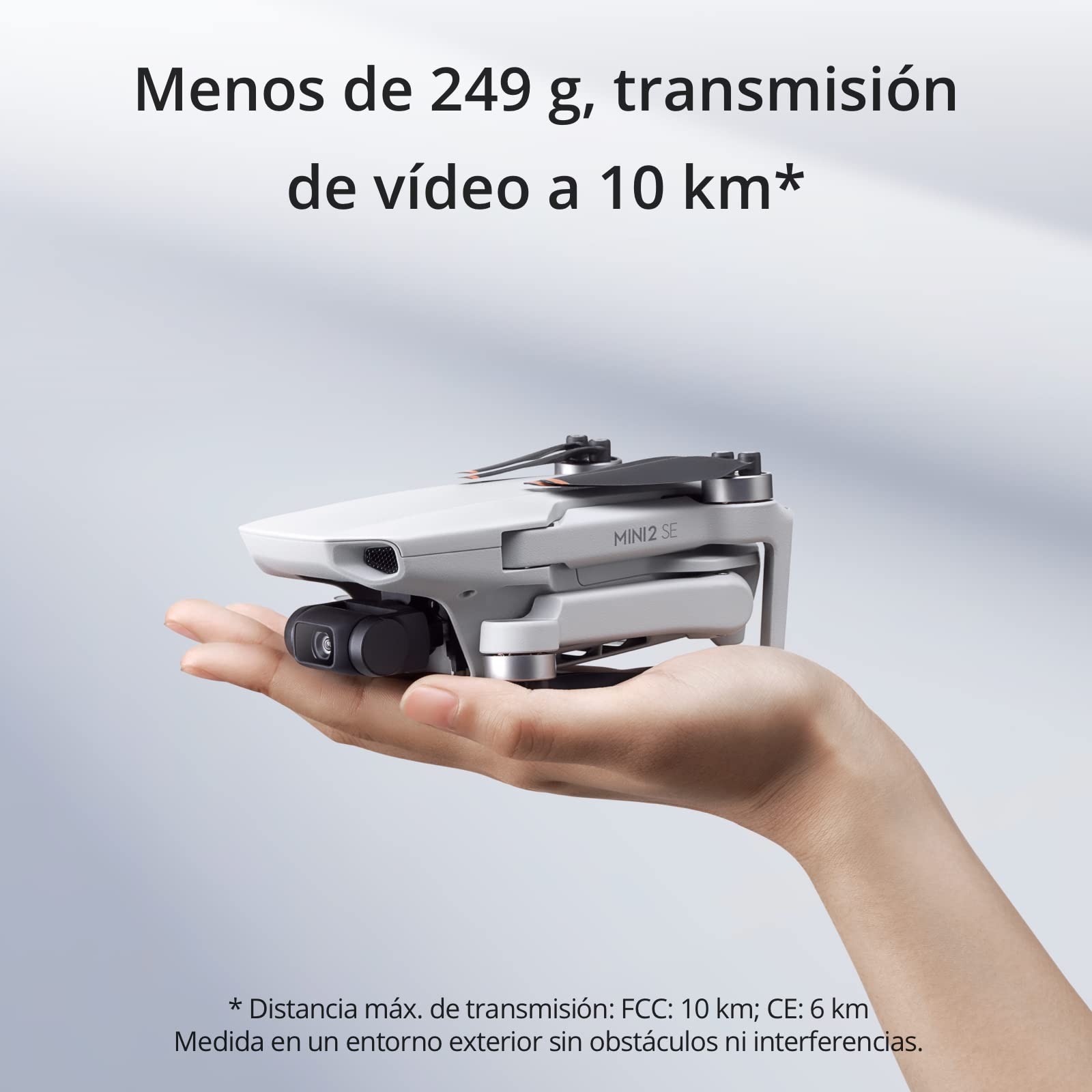 DJI Mini 2 SE, dron mini con cámara ligero y plegable con vídeo 2.7K, modos inteligentes, transmisión de vídeo a 10 km, 31 minutos de vuelo, menos de 249 g, fácil de usar, fotos callejeras y de viajes