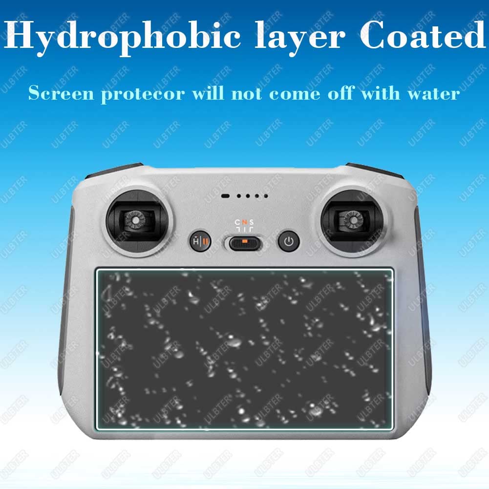 Protector de pantalla para DJI Mini 3 Pro/Mini 4 Pro (DJI RC 2 RC2 / DJI RC) Monitor Control remoto [3 piezas], ULBTER Vidrio Templado 9H Dureza Accesorio Anti-Burbuja