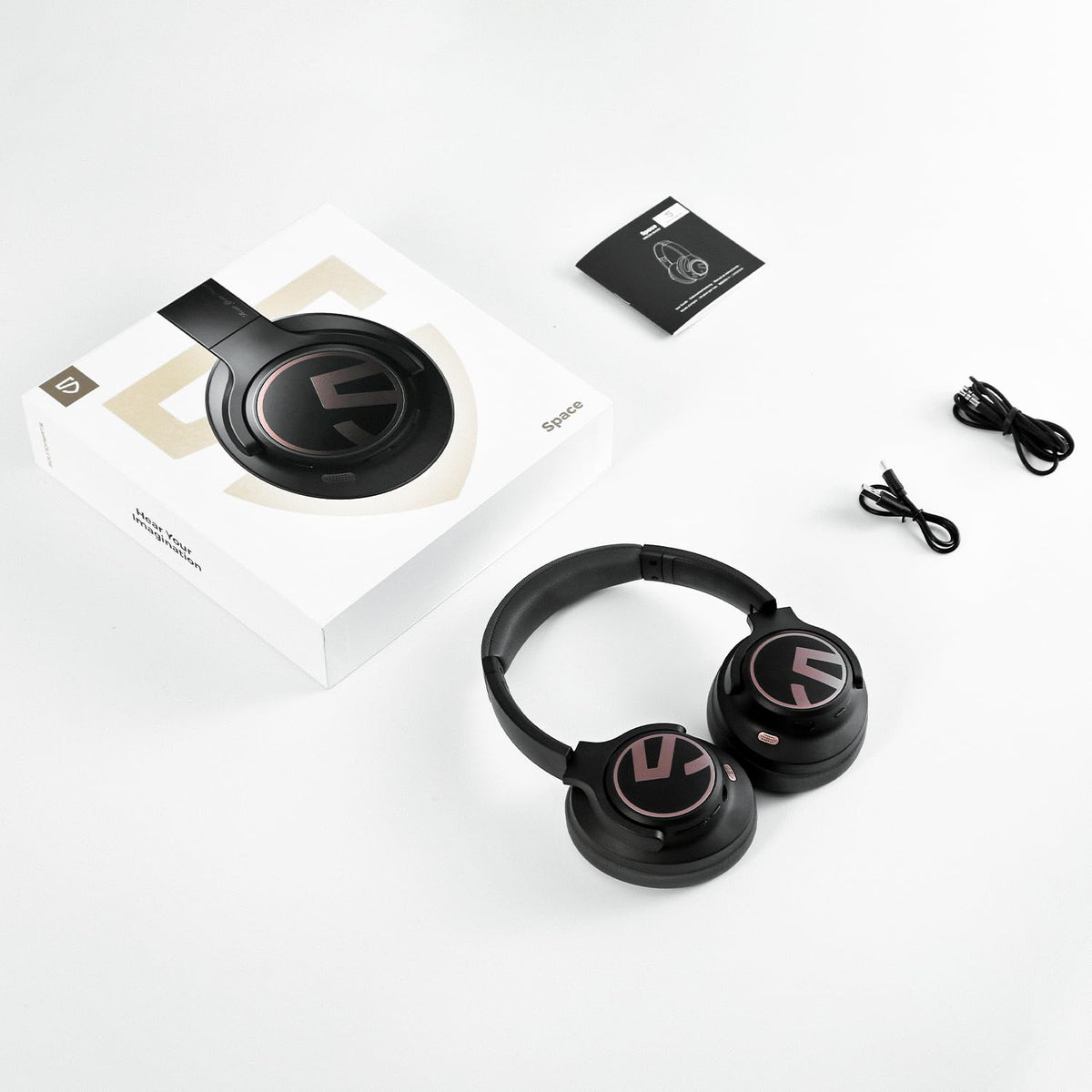 SoundPEATS Space Audífonos de Diadema ANC, hasta 123H de Batería