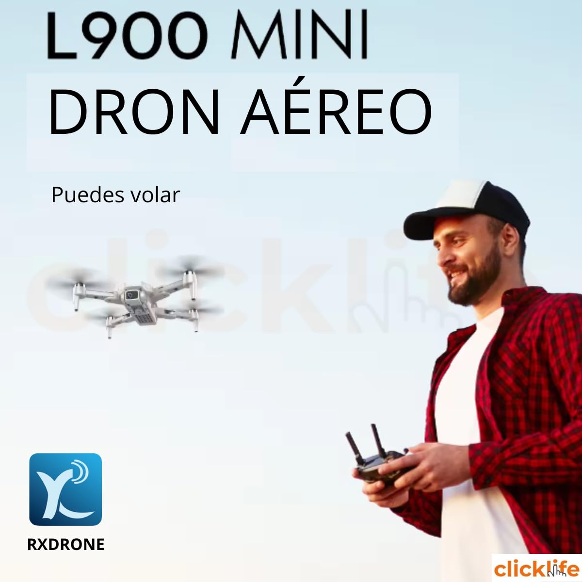 Clicklife - Drone 4k 2 Cámaras Wifi Gps Fpv Control Remoto Profesional