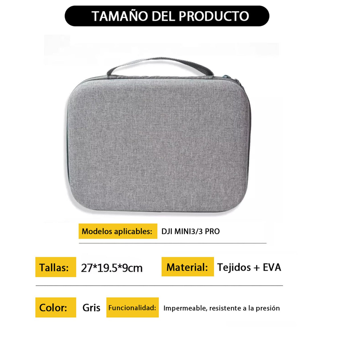 Funda De Transporte Portátil Para DJI Mini 3/Mini Pro Bolsa Protectora de Almacenamiento Viaje Portátil a Prueba de Polvo e Impermeable