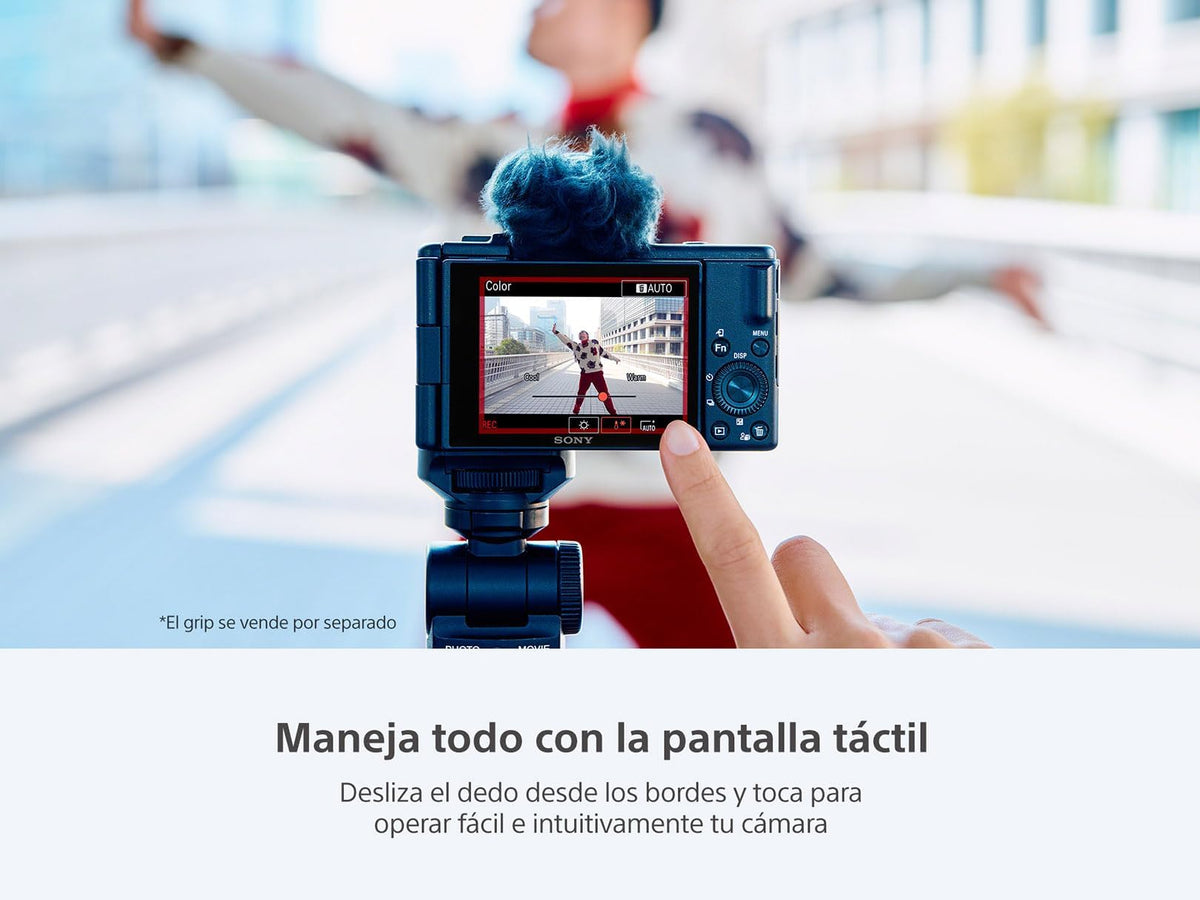 Cámara Vlog Sony ZV-1 II compacta diseñada para vlogging con Gran Calidad de Imagen, Video y Audio.