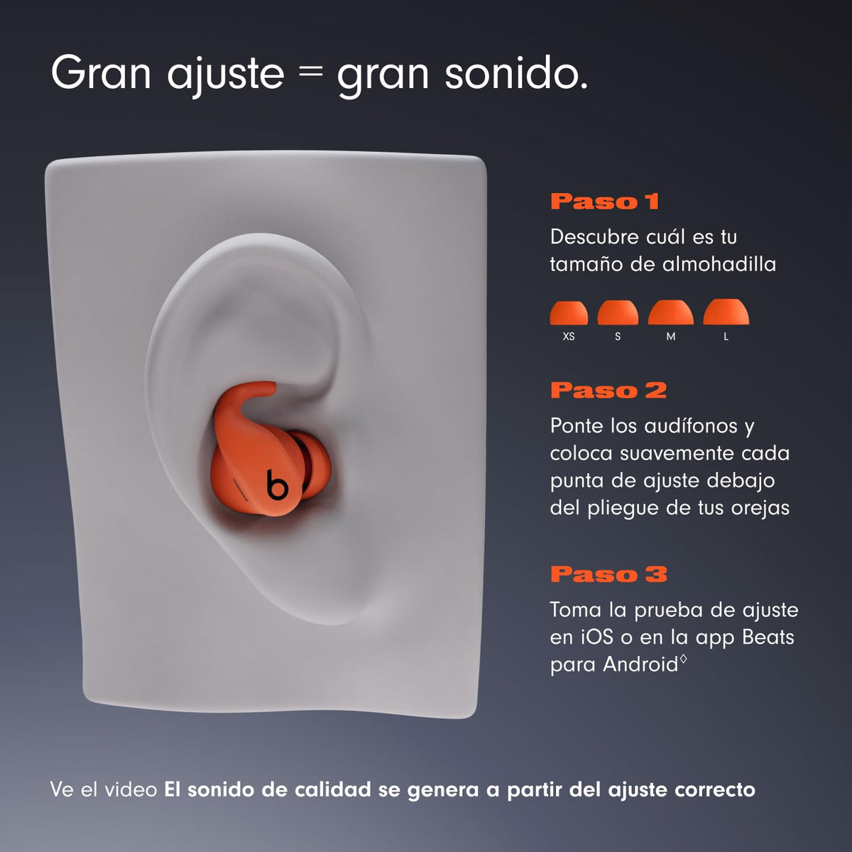 Beats - Powerbeats Fit - Audífonos inalámbricos para Entrenamiento con cancelación de Ruido, IPX4, hasta 30 Horas de batería con el Estuche de Carga, compatibles con Apple y Android - Negro Azabache