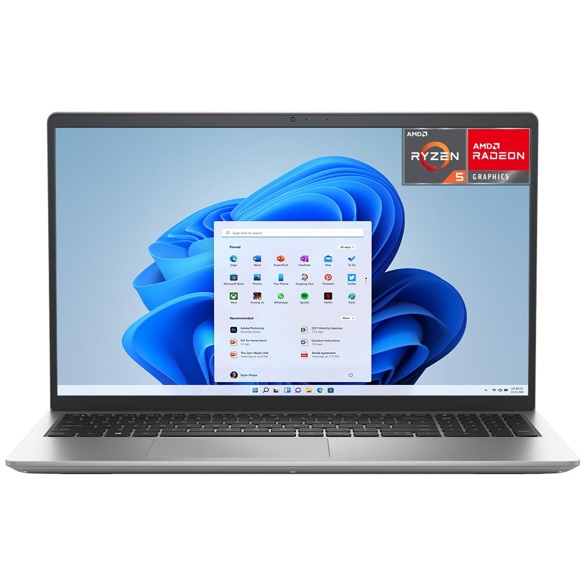 Dell Laptop Inspiron 3535 15.6" Full HD, AMD Ryzen 5 7520U 2.80GHz, 8GB, 512GB SSD, Windows 11 Home 64-bit, Español, Plata