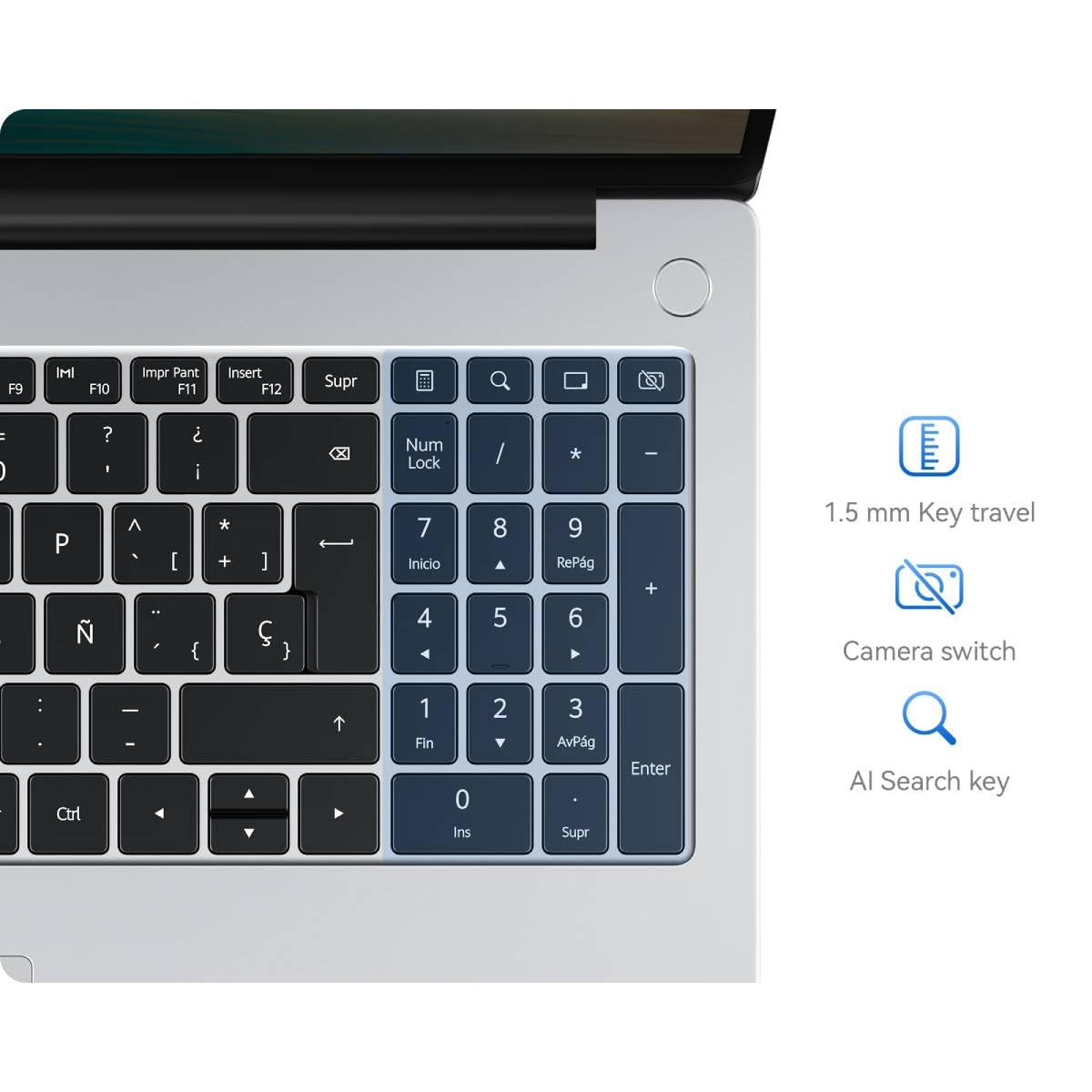 HUAWEI Laptop MateBook D16 16” FHD+ | Intel Core i5-13420H | 16GB RAM | 1TB SSD | Cuerpo de Metal | Windows 11 Home | Teclado Español