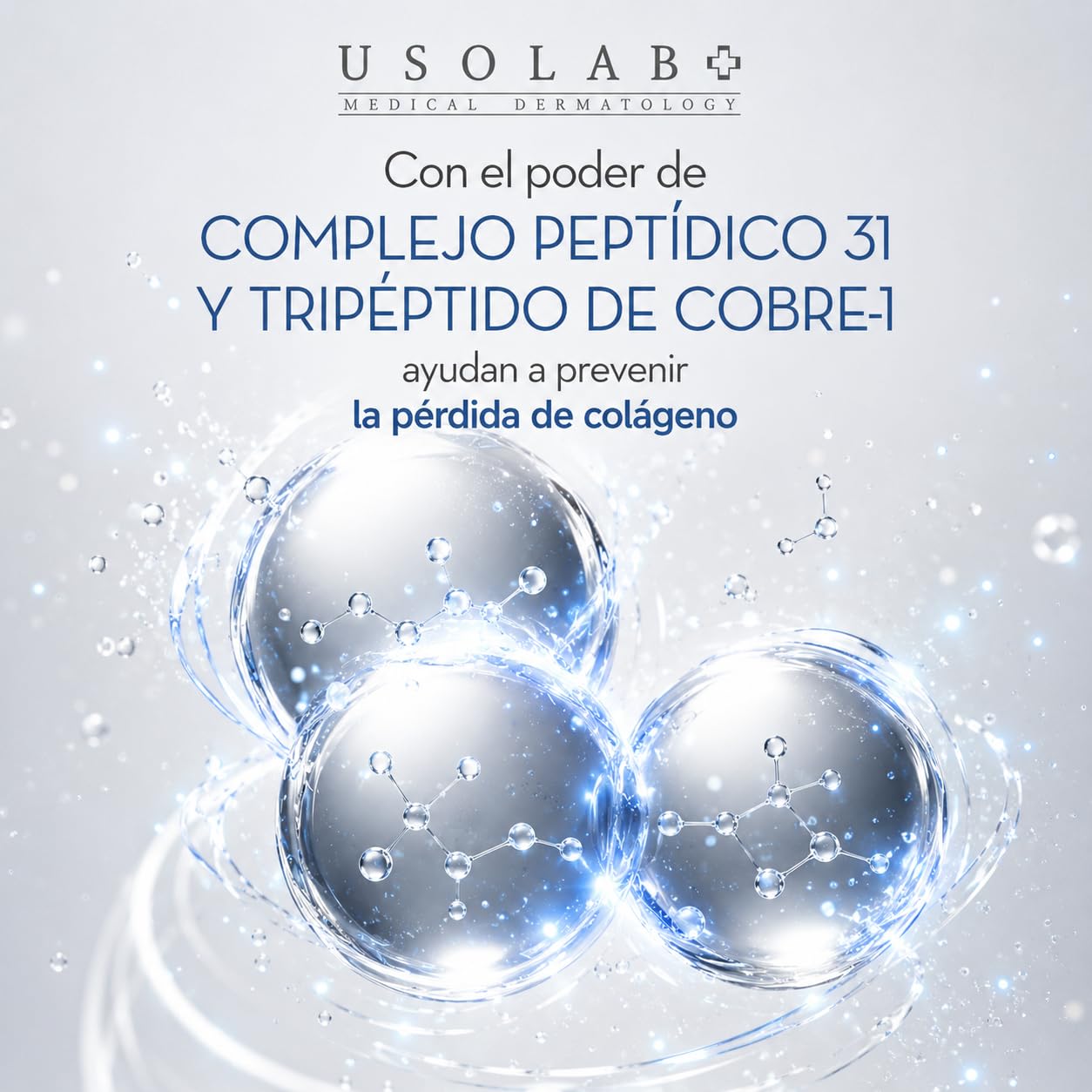 USOLAB Crema Hidratante Coreana Bio Intensive Hyaluron con Ácido Hialurónico y Péptidos para Mejorar Elasticidad, Reducir Líneas de Expresión y Iluminar la Piel 50ml