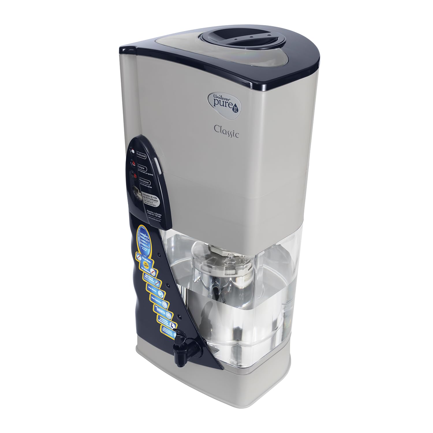 Purificador De Agua Unilever Pureit Classic 9 litros Gris Mod. 219330