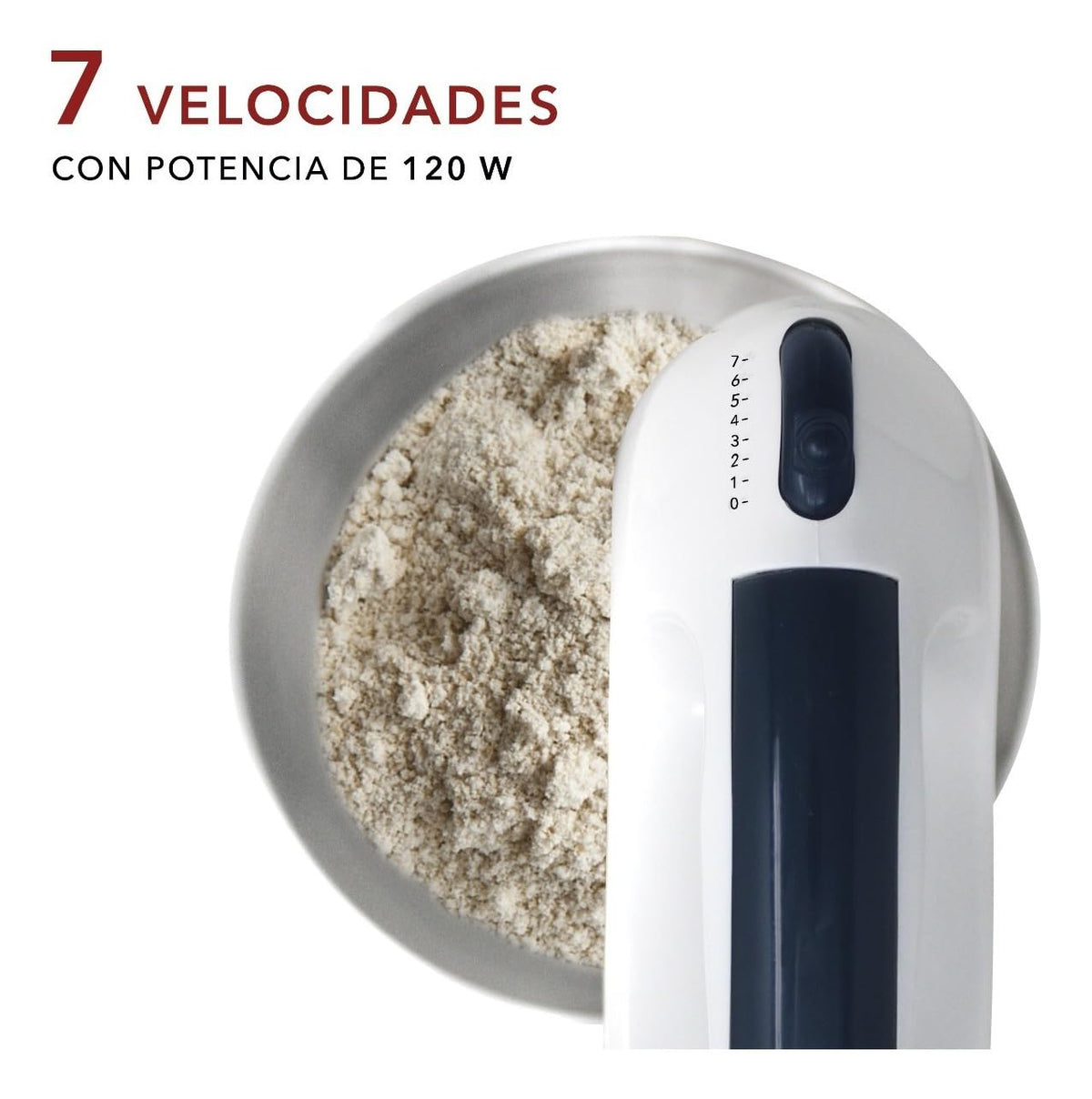 RCA Batidora de Pedestal RC-67SS de 120W con 6 Velocidades Ajustables, Tazón de 4L de Acero Inoxidable, Accesorios para Amasar, Batir y Mezclar, Diseño Elegante en Negro y Acero Inoxidable