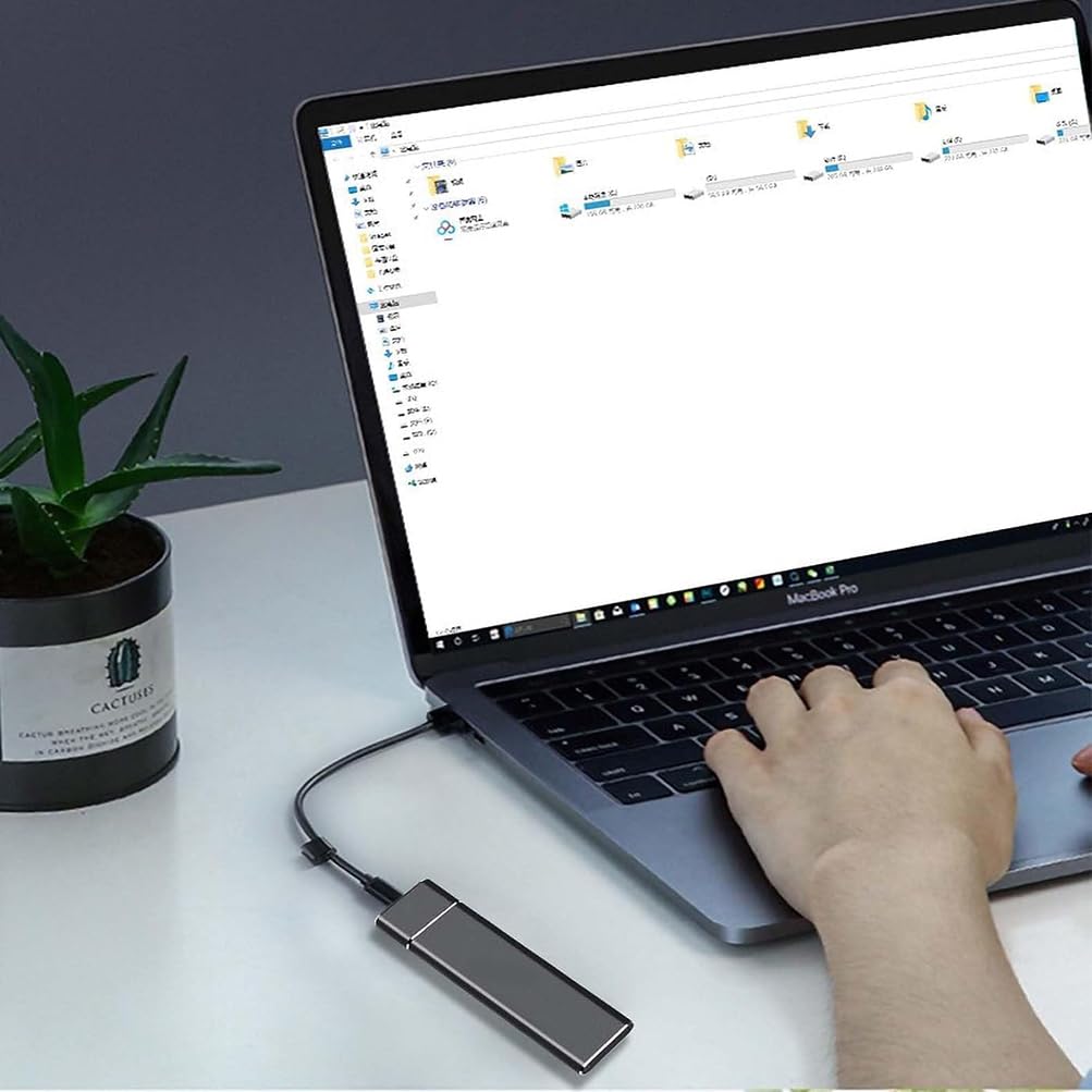 SSD Disco Duro Externo,Estado sólido Externo Unidad Externa Portátil de Alta Velocidad de Estado Sólido Móvil para PC Portátil y Mac Almacenamiento y Transferencia de Datos (6TB)