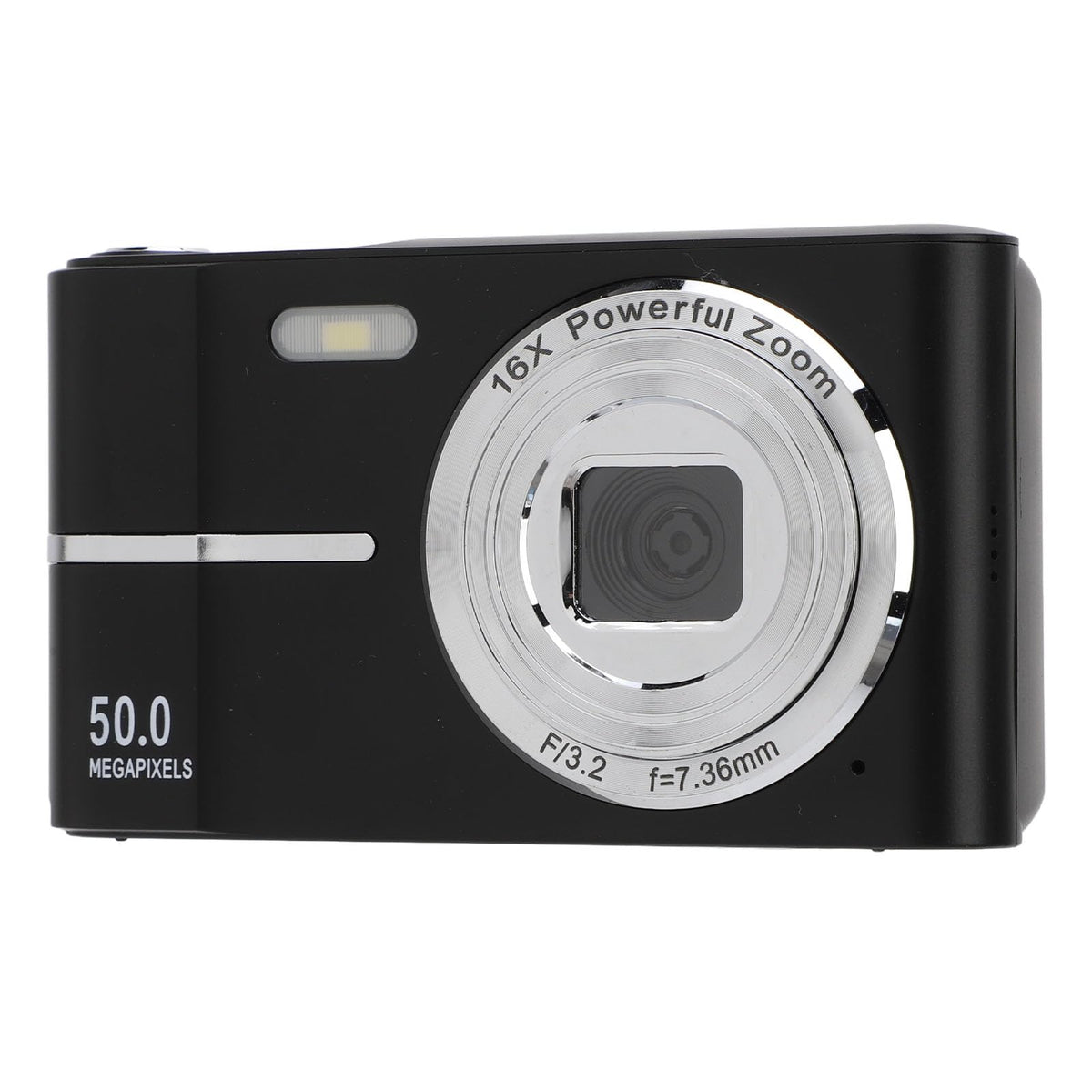 Wisoqu Cámara Digital FHD 1080P, Cámara Digital Compacta de Bolsillo con Grabación de Vídeo para Viajes (Black)