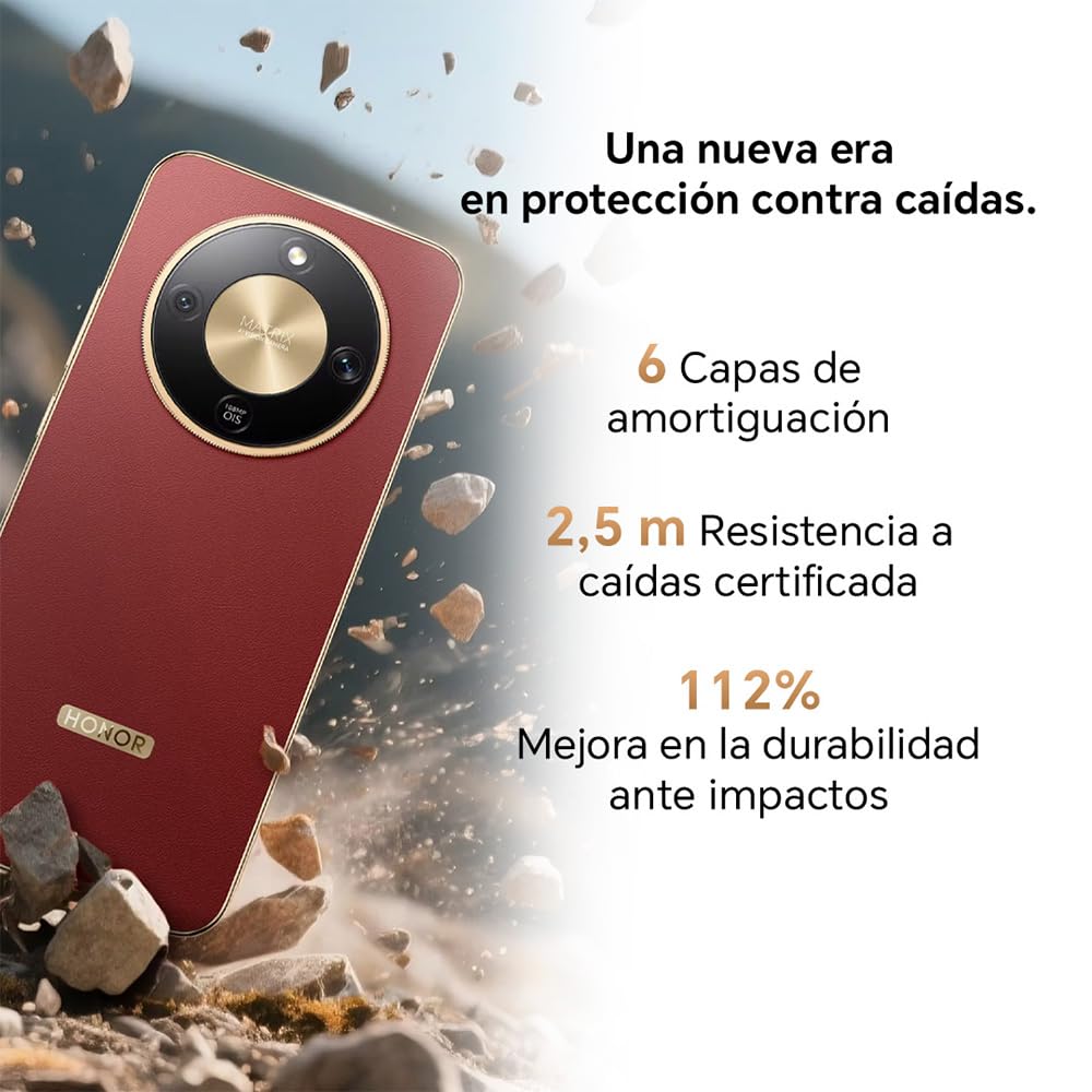 Honor Magic8 Lite 8GB+512GB, Negro, Smartphone 5G, Cámara 108MP