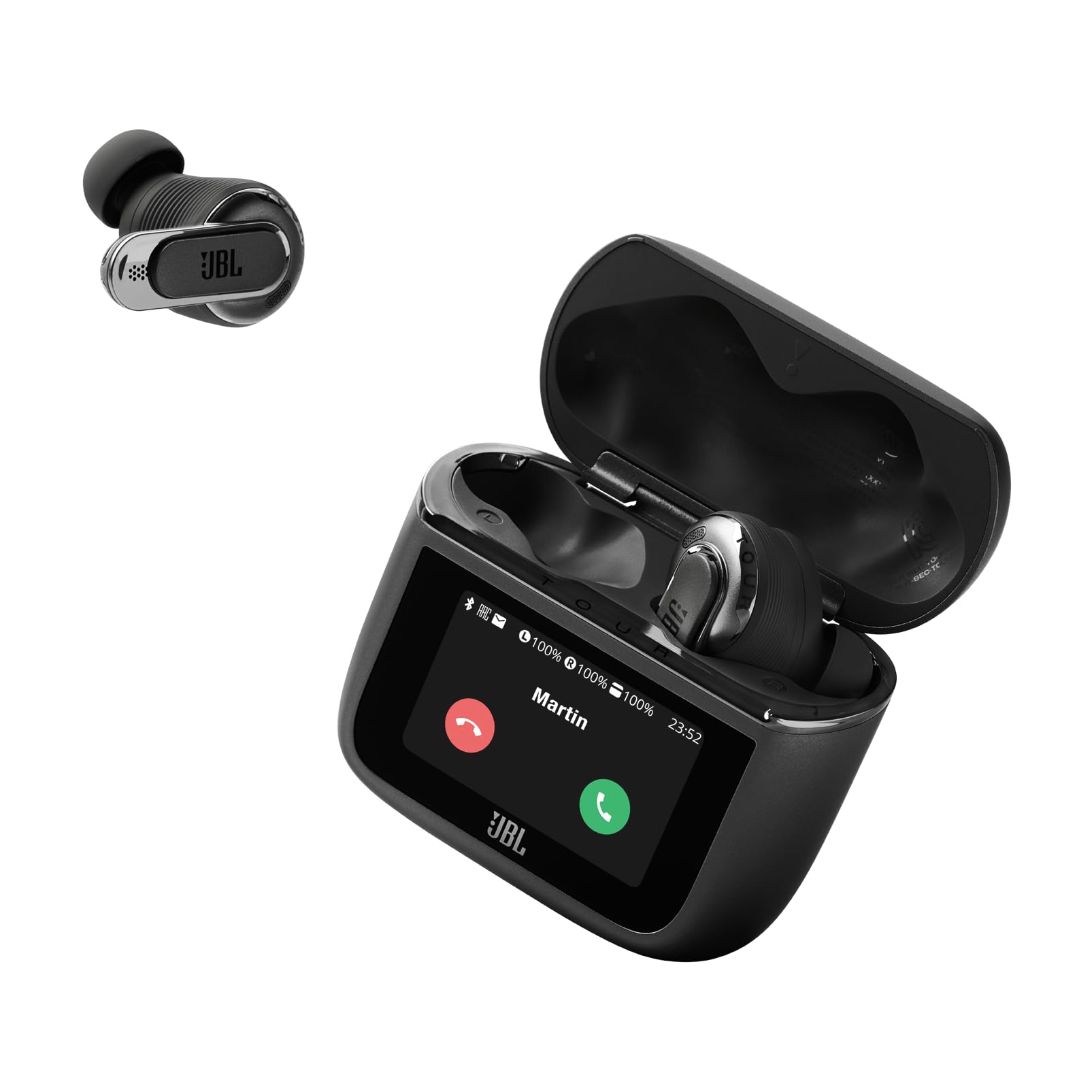 JBL Tour Pro 3 Audífonos Inalámbricos Cancelación de Ruido, Bluetooth, Smart Charging Case, Reproducción 44 Horas, Resistencia al Agua IP55 - Negro.