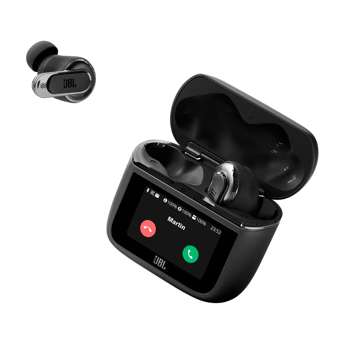 JBL Tour Pro 3 Audífonos Inalámbricos Cancelación de Ruido, Bluetooth, Smart Charging Case, Reproducción 44 Horas, Resistencia al Agua IP55 - Negro.