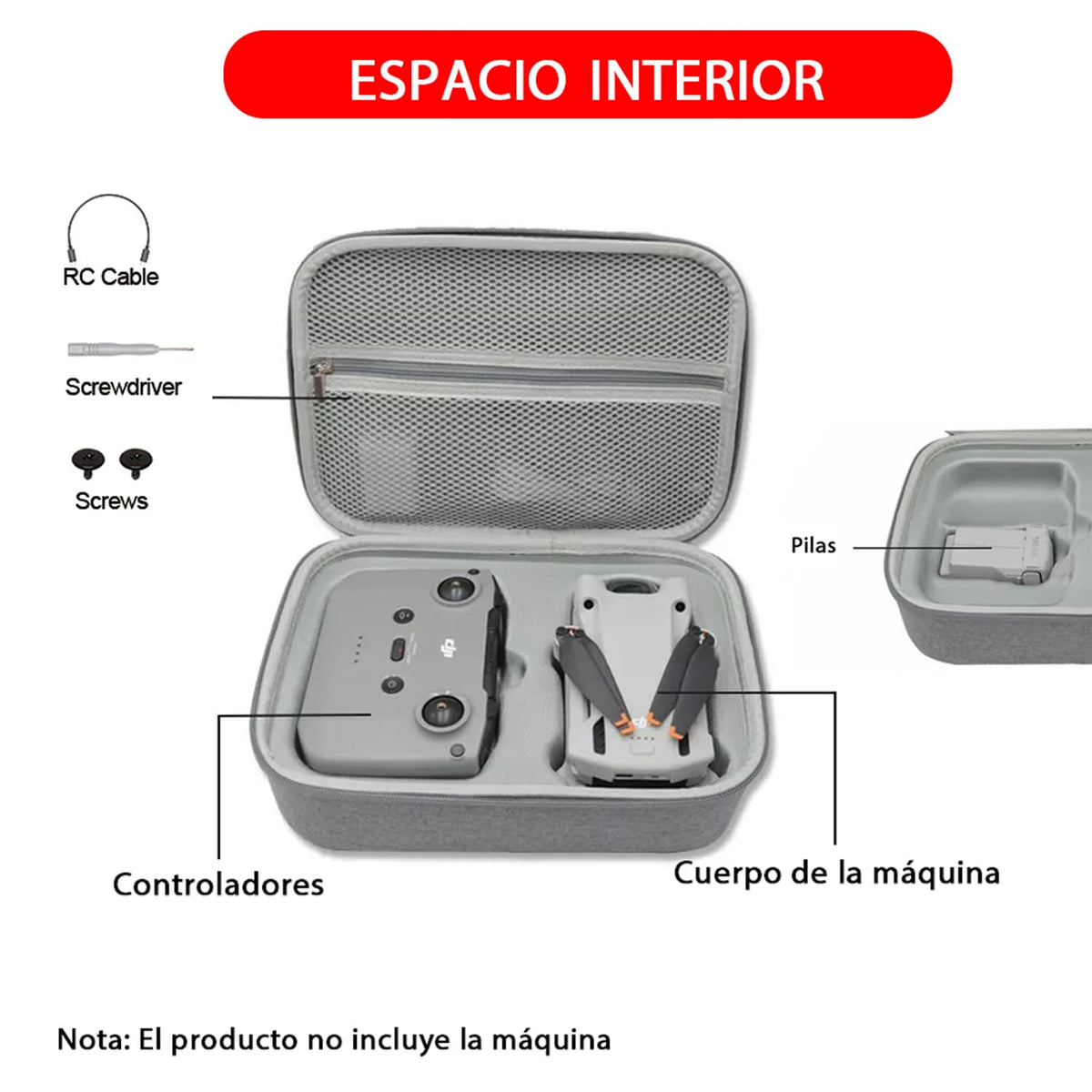 Funda De Transporte Portátil Para DJI Mini 3/Mini Pro Bolsa Protectora de Almacenamiento Viaje Portátil a Prueba de Polvo e Impermeable