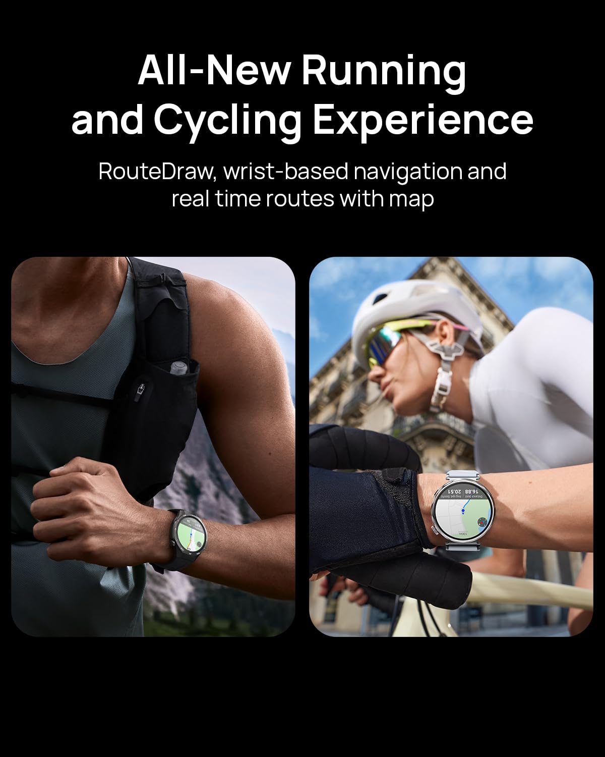 Huawei Watch GT 5 46mm Smartwatch (GPS), hasta 14 Días de BaterÍa, Nueva Experiencia de Carrera y Bicicleta, Sharp-Edged Design, Seguimiento de la Salud, Compatible con iOS y Android, Negro Mate