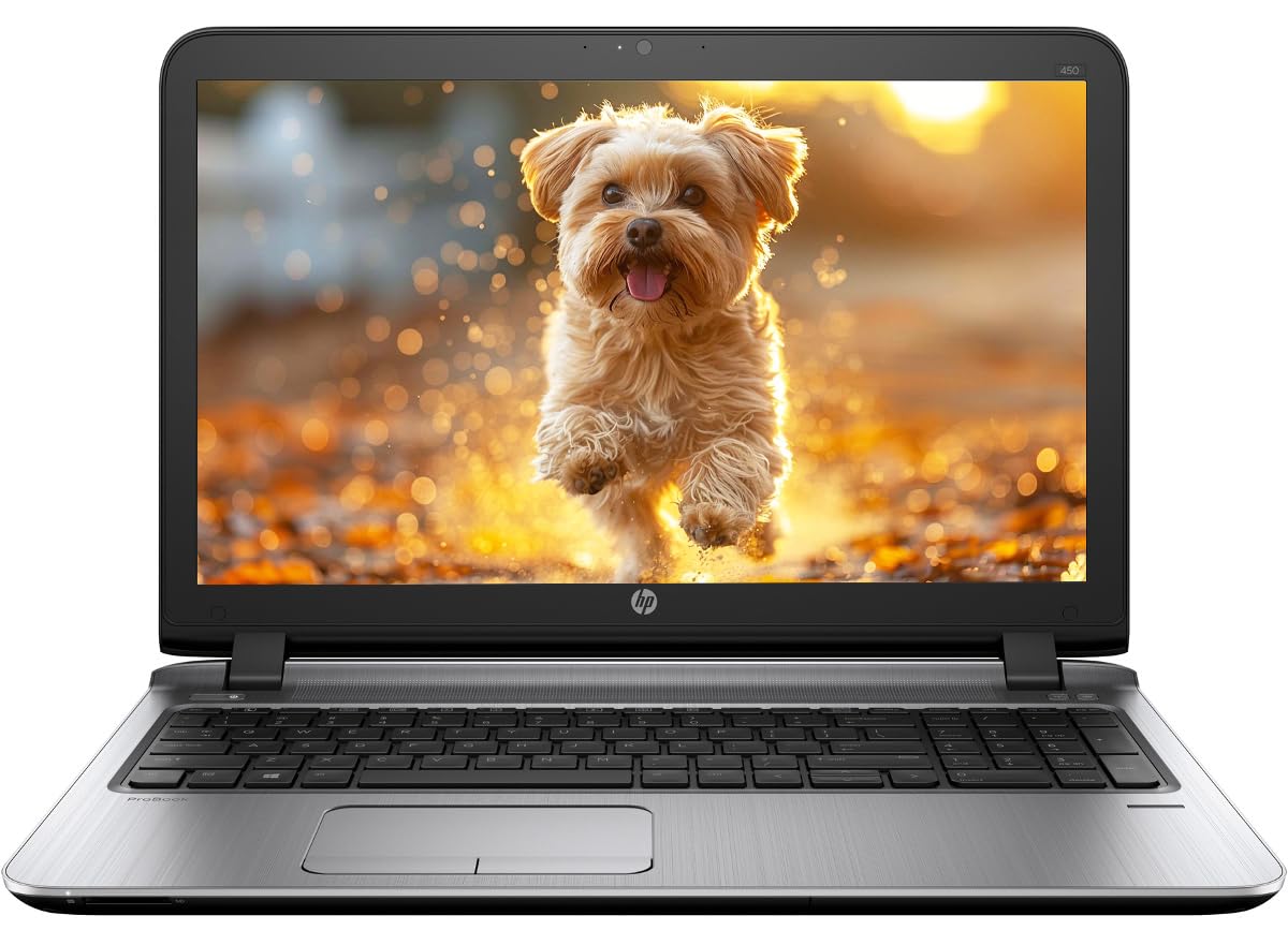 HP ProBook 450 G3 Portátil de 15.6", 6th Gen Dual Core i3-6100 3.70 GHz, 16GB RAM, 256GB SSD, Lector de Huellas Dactilares, HDMI, VGA, Windows 10 Pro (reacondicionado)