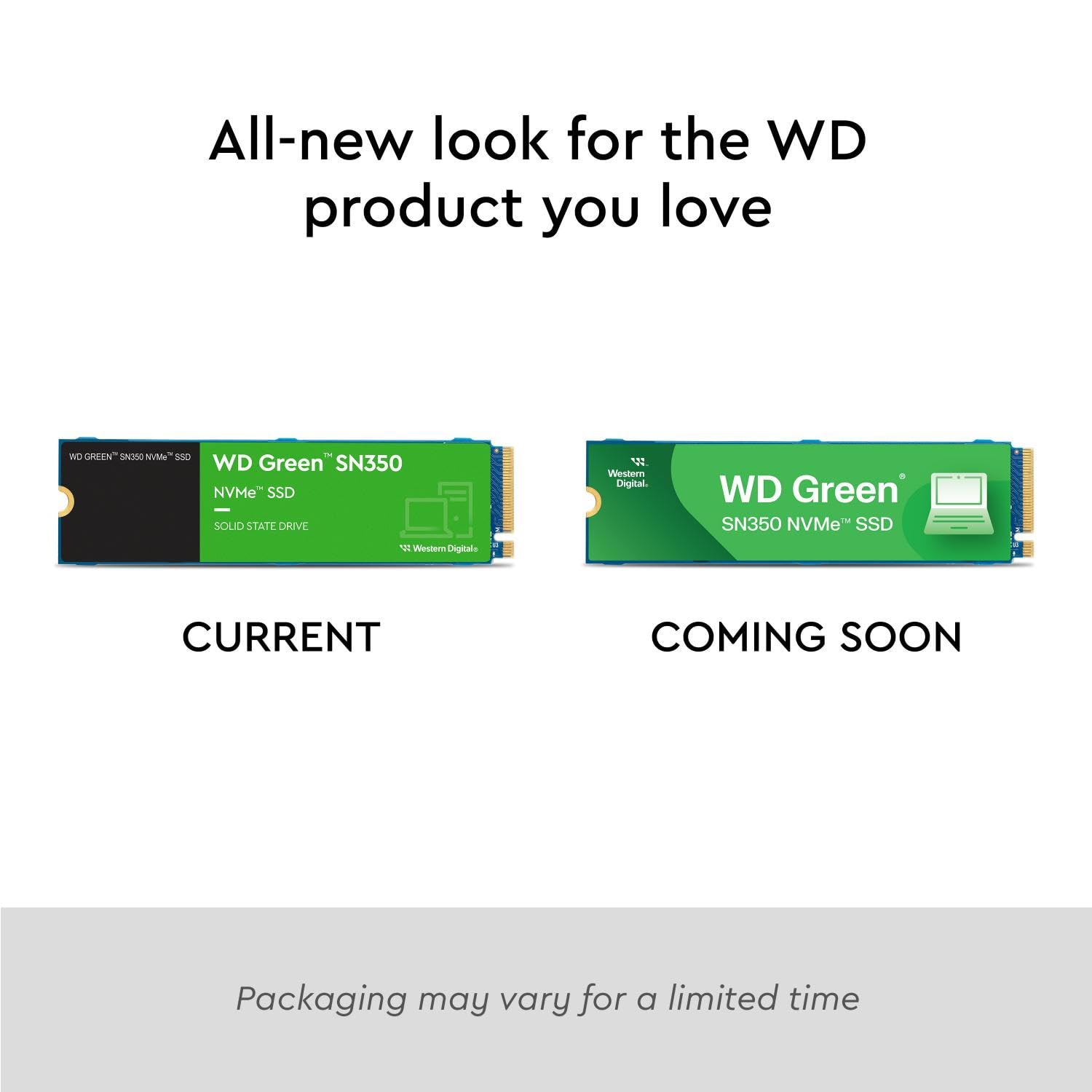 Western Digital 250 GB WD Green SN350 NVMe Unidad de Estado sólido Interna SSD - Gen3 PCIe, M.2 2280, hasta 2.400 MB/s - WDS250G2G0C