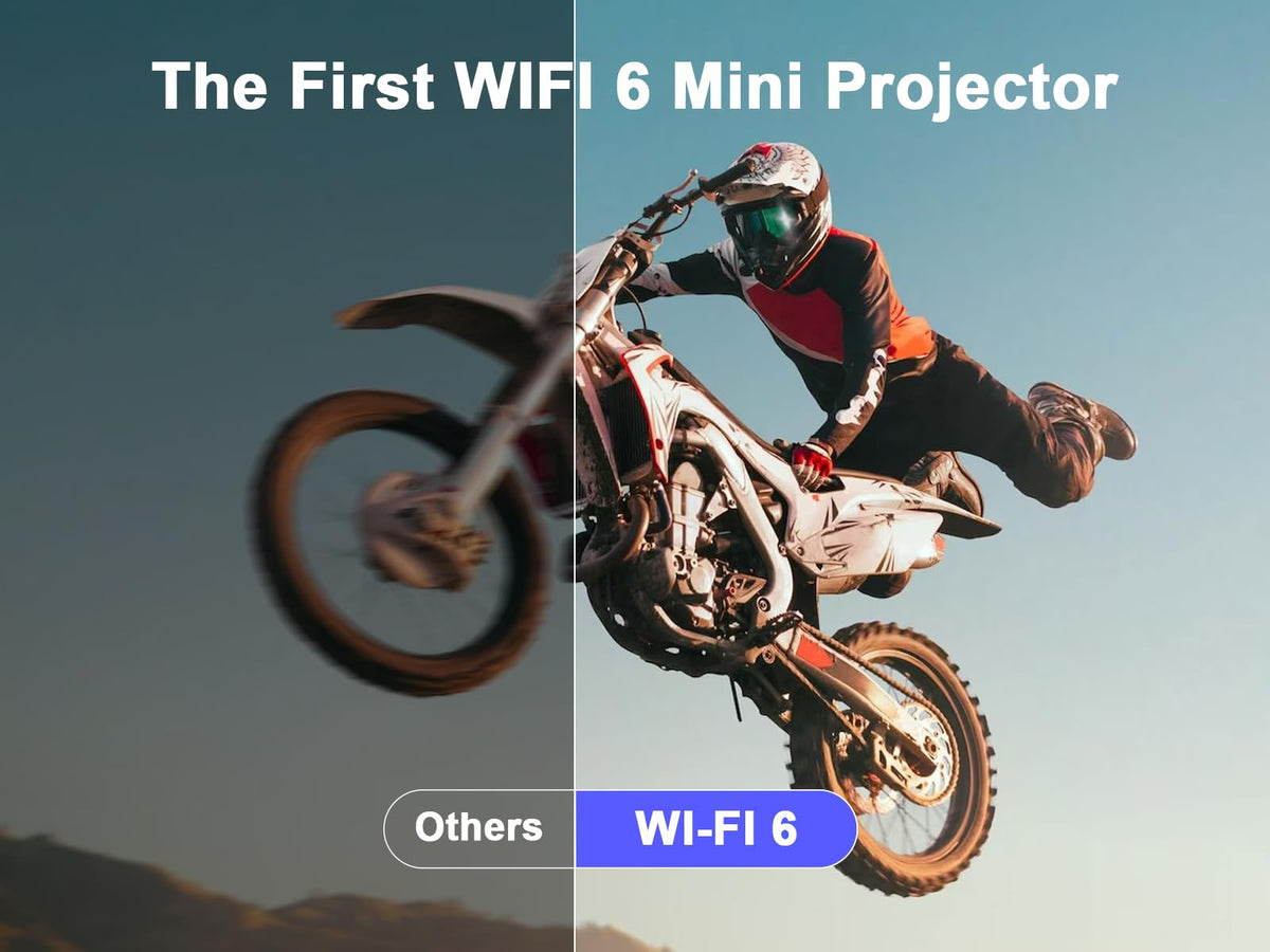 Magcubic HY300PRO Mini proyector portátil Auto Keystone, proyector Inteligente 4K/ 200 ANSI con WiFi 6, BT 5.0, Pantalla de 130 Pulgadas, Giro de 180 Grados, Sistema operativo Android Integrado 11.0